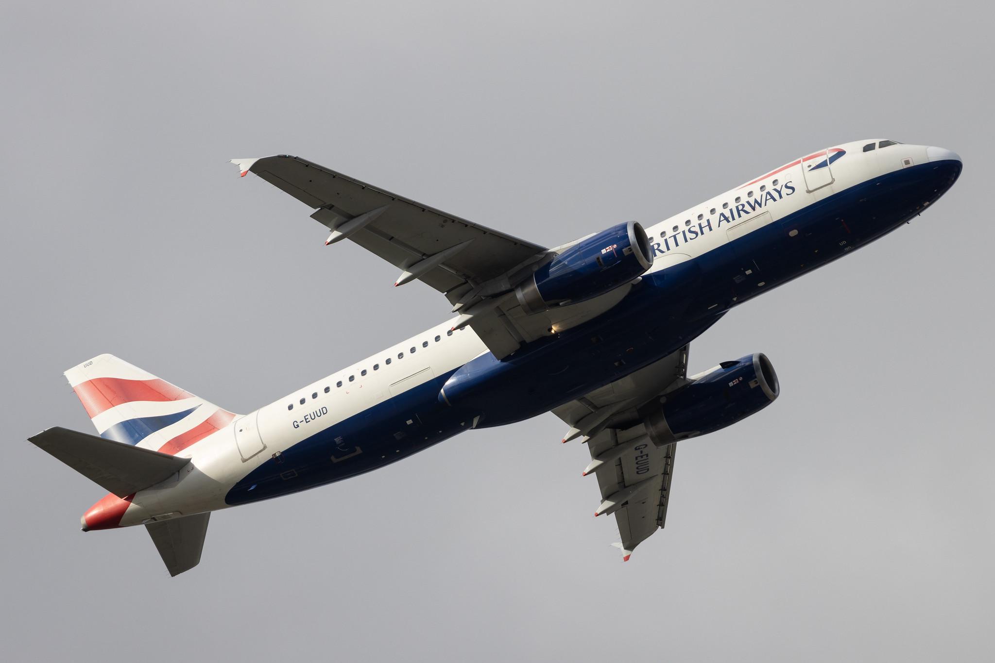 London Heathrow: British Airways (BA / BAW) |  Airbus A320-232 A320 | G-EUUD | MSN 1760