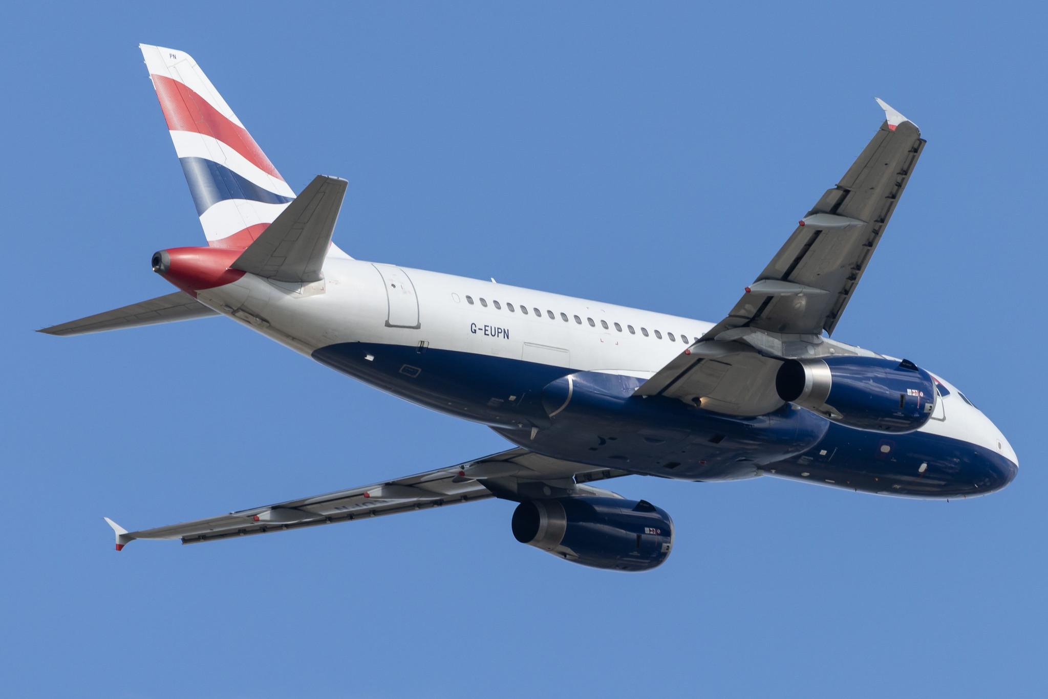 London Heathrow: British Airways (BA / BAW) |  Airbus A319-131 A319 | G-EUPN | MSN 1261