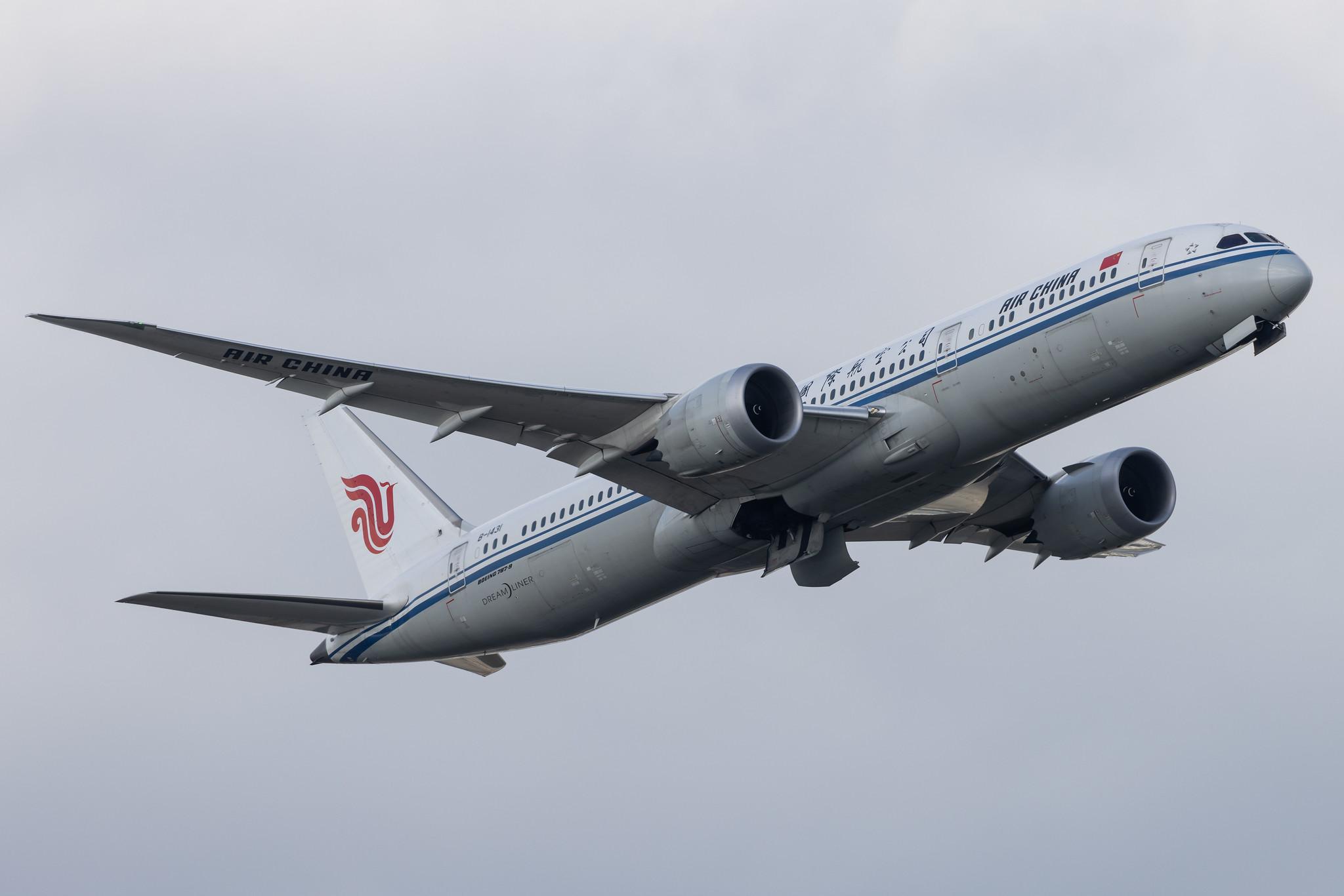 London Heathrow: Air China (CA / CCA) |  Boeing 787-9 Dreamliner B789 | B-1431 | MSN 34313