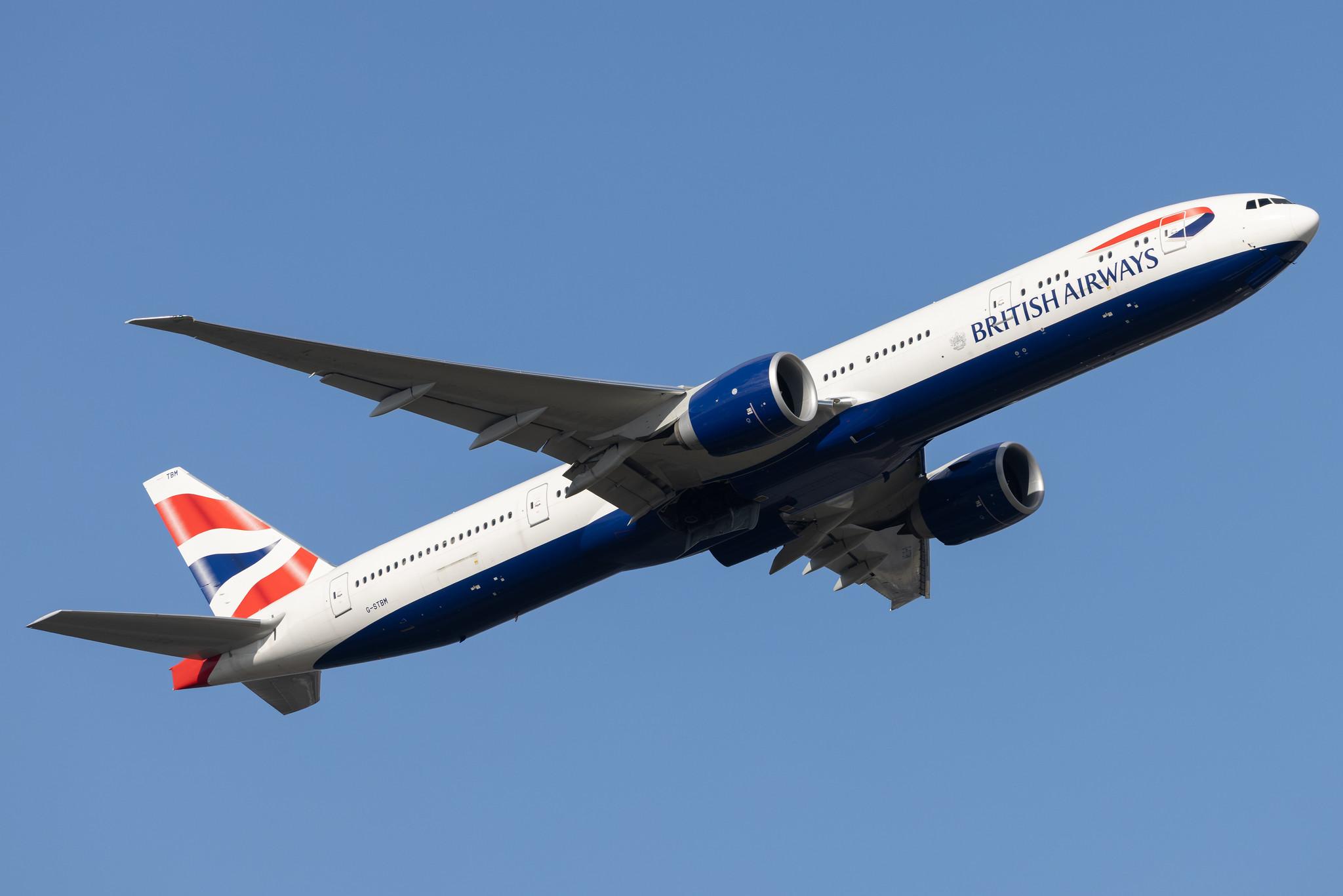 London Heathrow: British Airways (BA / BAW) |  Boeing 777-300(ER) B77W | G-STBM | MSN 66582