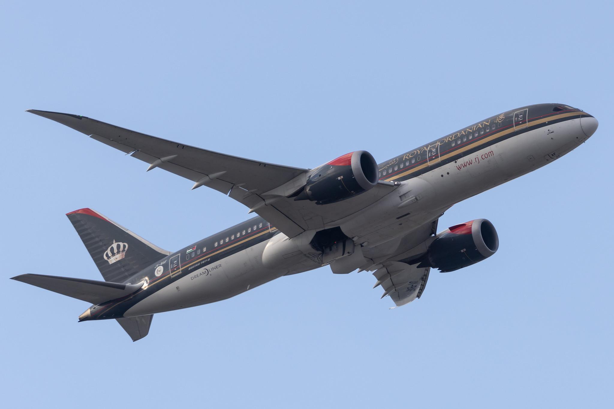 London Heathrow: Royal Jordanian (RJ / RJA) |  Boeing 787-8 Dreamliner B788 | JY-BAF | MSN 36112