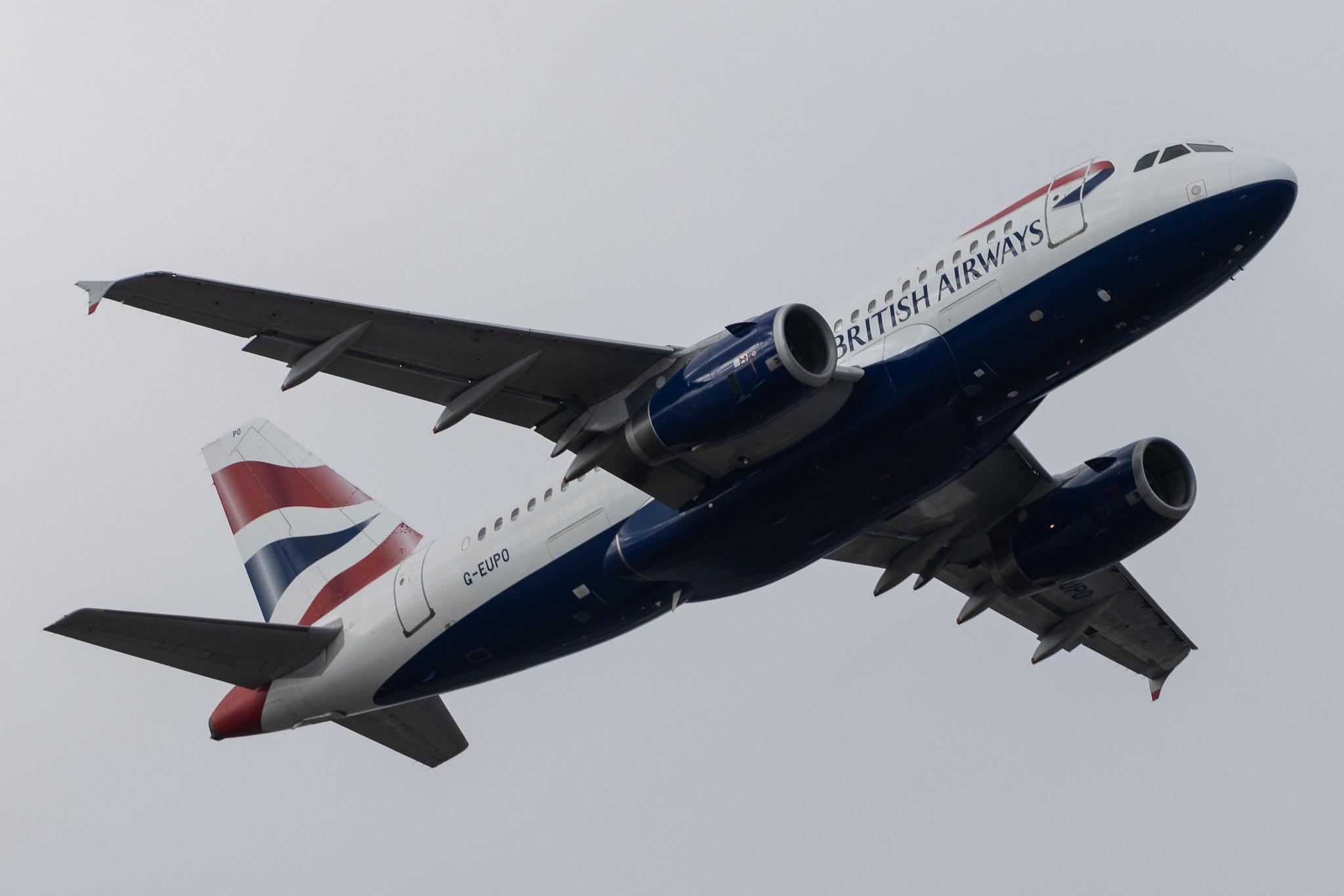 London Heathrow: British Airways (BA / BAW) |  Airbus A319-131 A319 | G-EUPO | MSN 1279