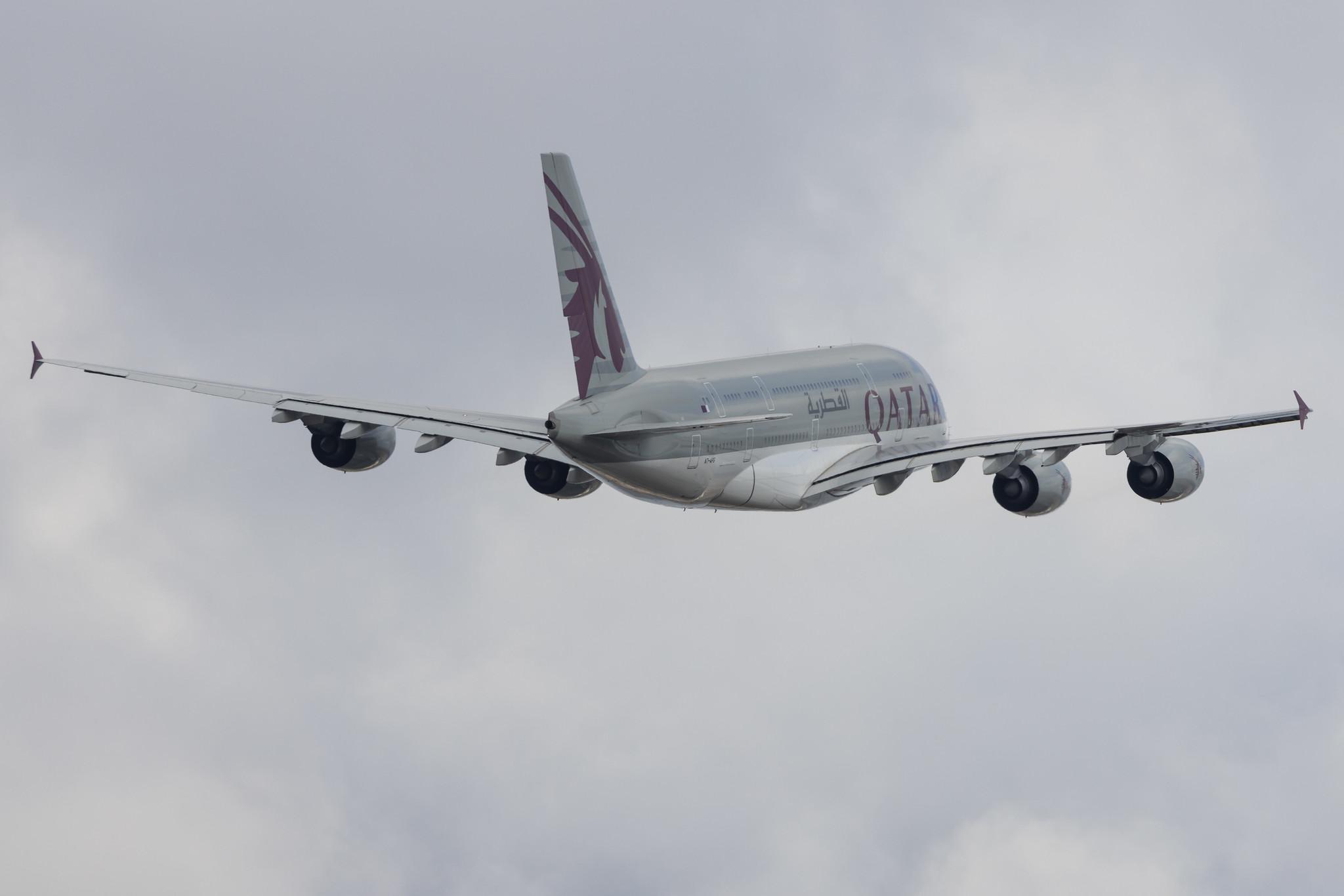 London Heathrow: Qatar Airways (QR / QTR) |  Airbus A380-861 A388 | A7-APG | MSN 193