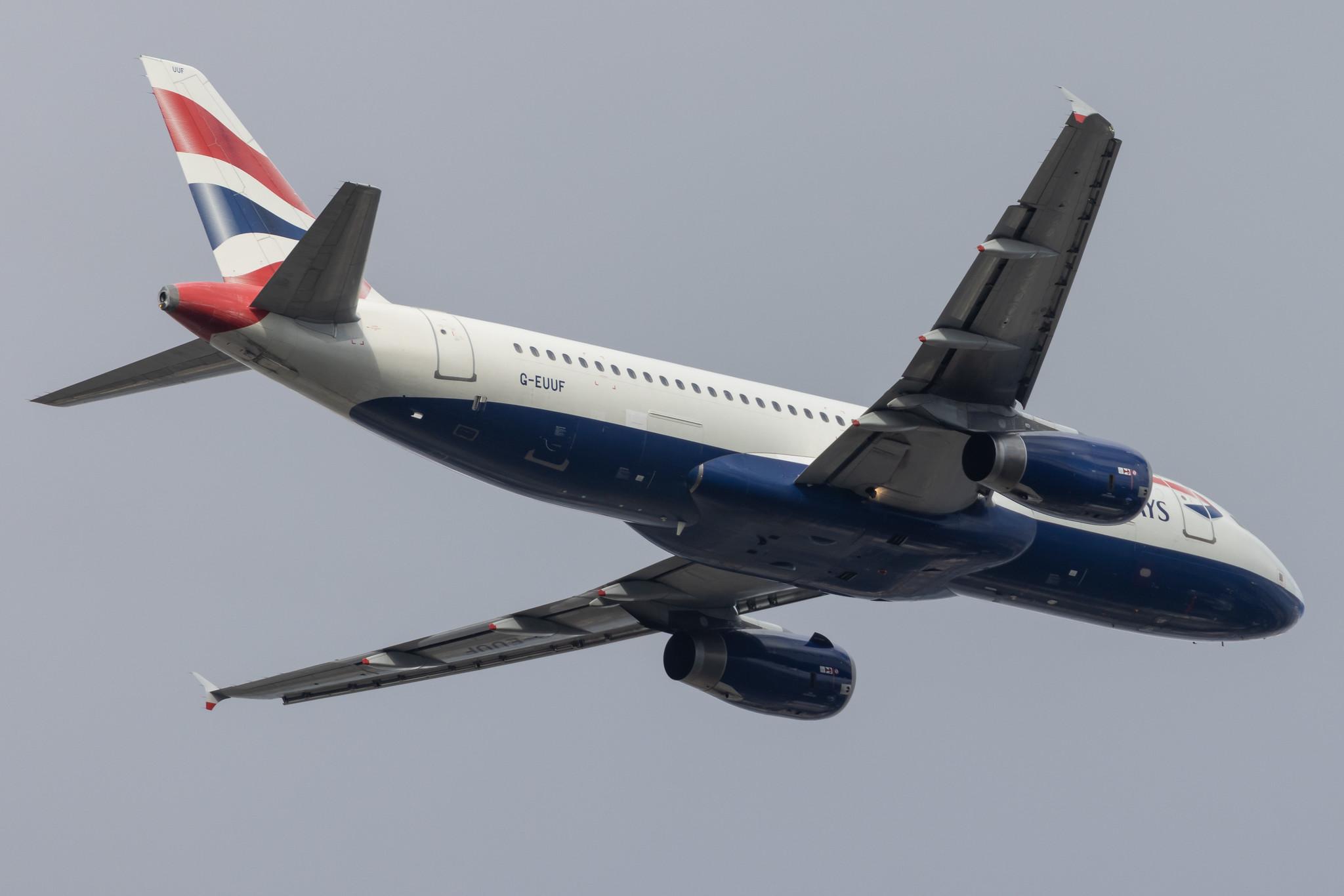 London Heathrow: British Airways (BA / BAW) |  Airbus A320-232 A320 | G-EUUF | MSN 1806
