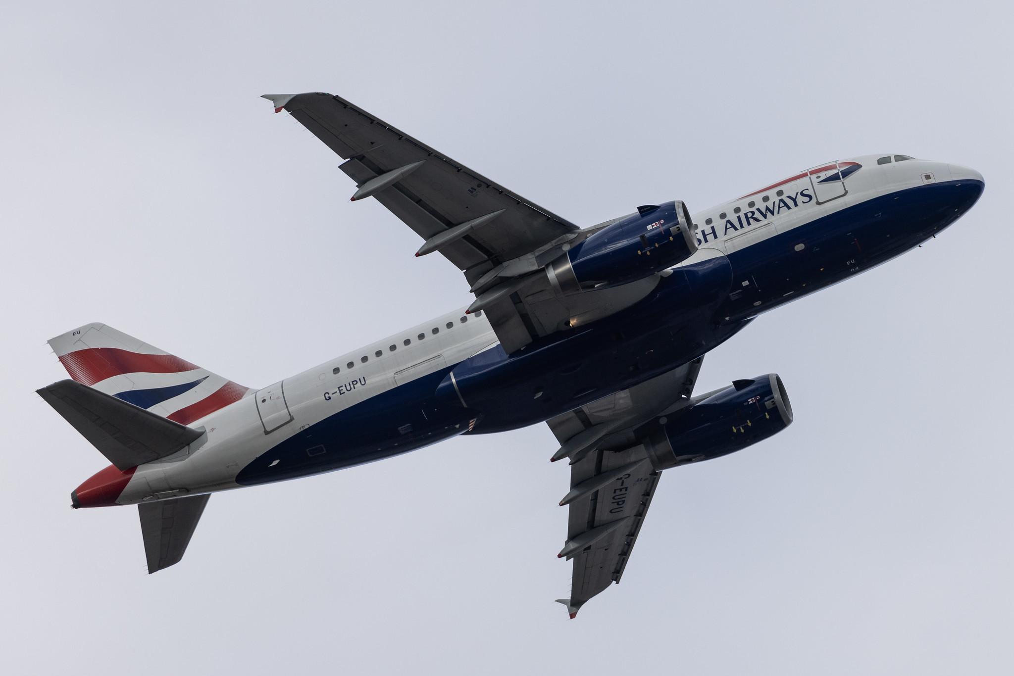London Heathrow: British Airways (BA / BAW) |  Airbus A319-131 A319 | G-EUPU | MSN 1384