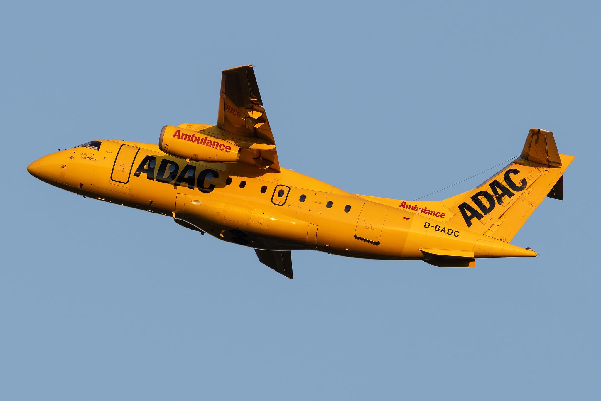 Hamburg Airport: ADAC Luftrettung (/ ADN) | Operator: Aero-Dienst | Fairchild Dornier 328JET J328 | D-BADC | MSN 3216