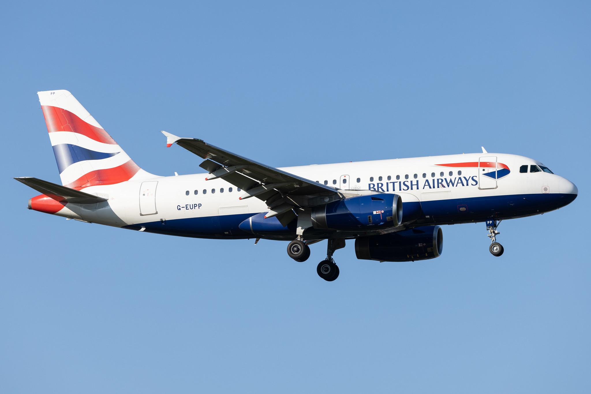 Hamburg Airport: British Airways (BA / BAW) | Airbus A319-131 A319 | G-EUPP | MSN 1295
