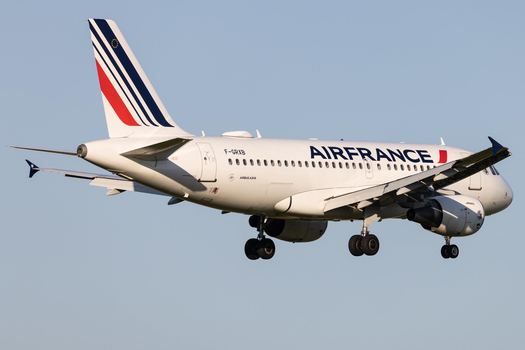 Hamburg Airport: Air France (AF / AFR) | Airbus A319-111 A319 | F-GRXB | MSN 1645