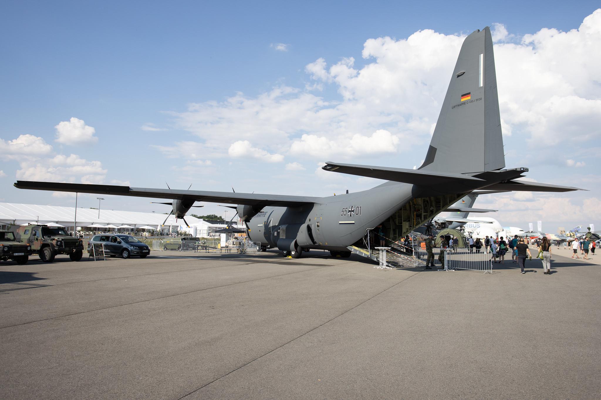ILA Berlin Air Show: German Air Force (/ GAF) | Lockheed Martin C-130J-30 Hercules C130 | 55+01 | MSN 5930