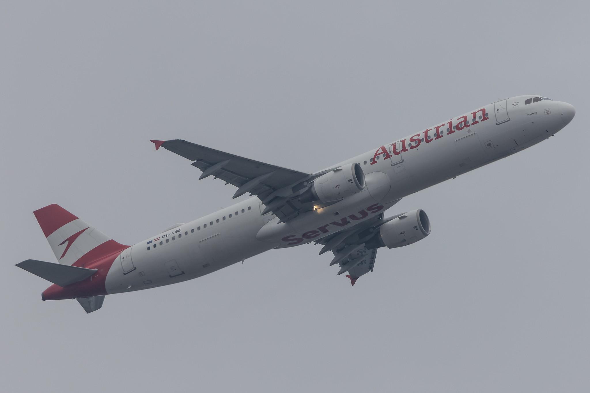 Frankfurt Airport: Austrian Airlines (OS / AUA) |  Airbus A321-211 A321 | OE-LBE | MSN 0935