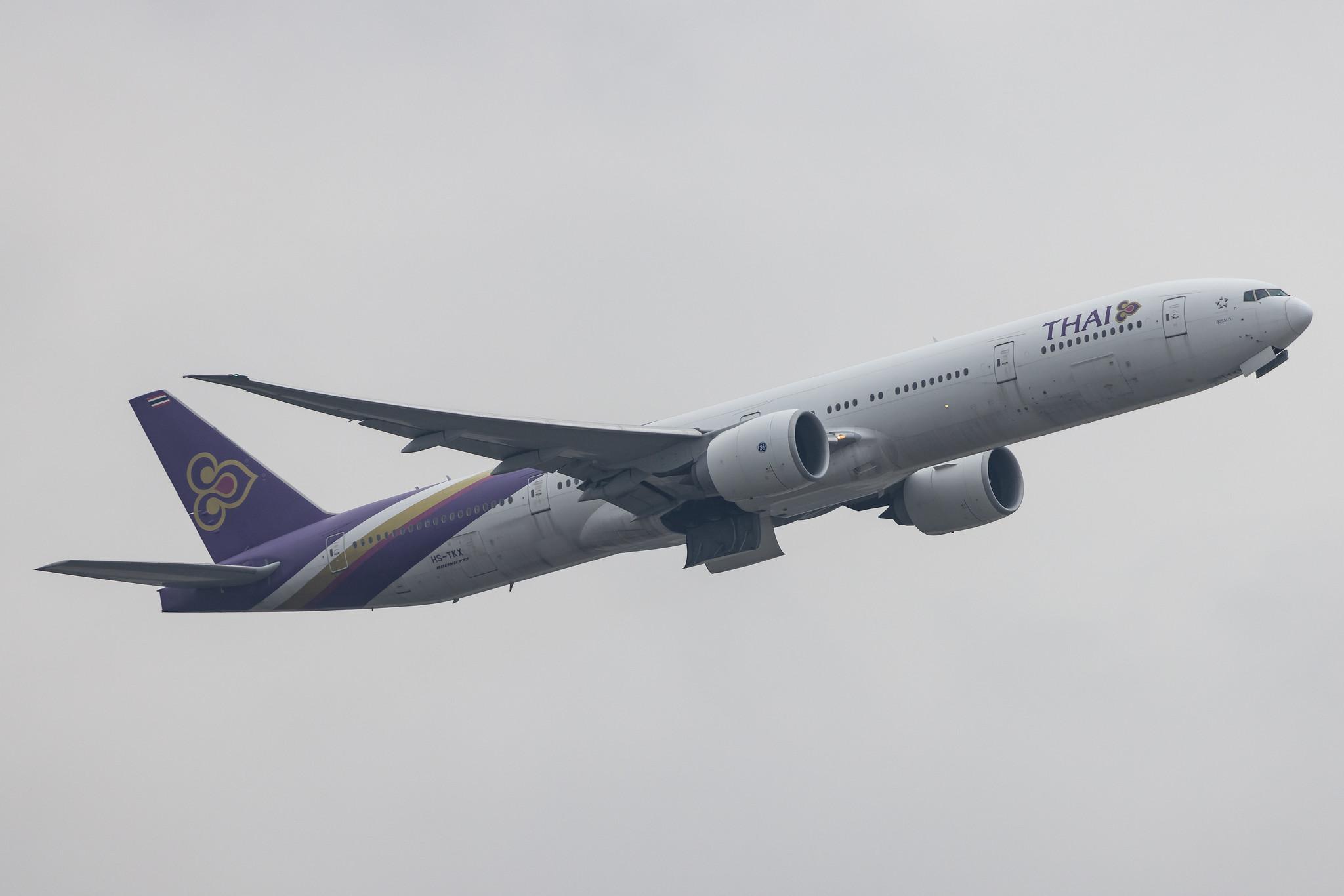 Frankfurt Airport: Thai Airways (TG / THA) |  Boeing 777-3D7(ER) B77W | HS-TKX | MSN 42113