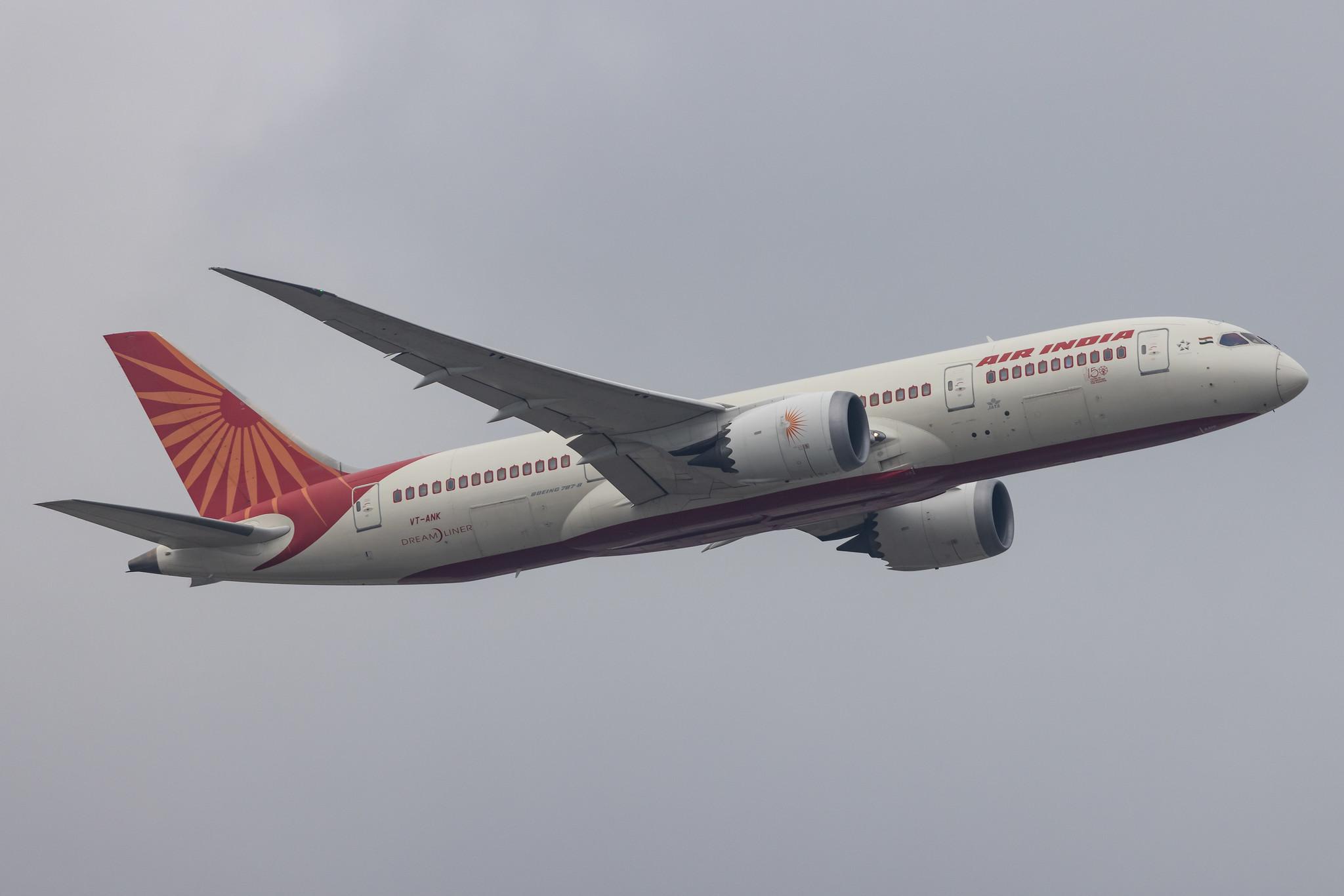 Frankfurt Airport: Air India (AI / AIC) |  Boeing 787-8 Dreamliner B788 | VT-ANK | MSN 36282