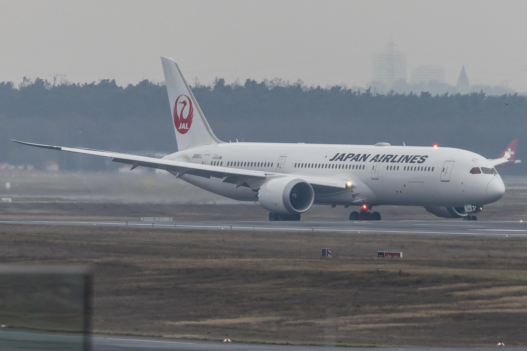 Frankfurt Airport: Japan Airlines (JL / JAL) |  Boeing 787-9 Dreamliner B789 | JA881J | MSN 66514