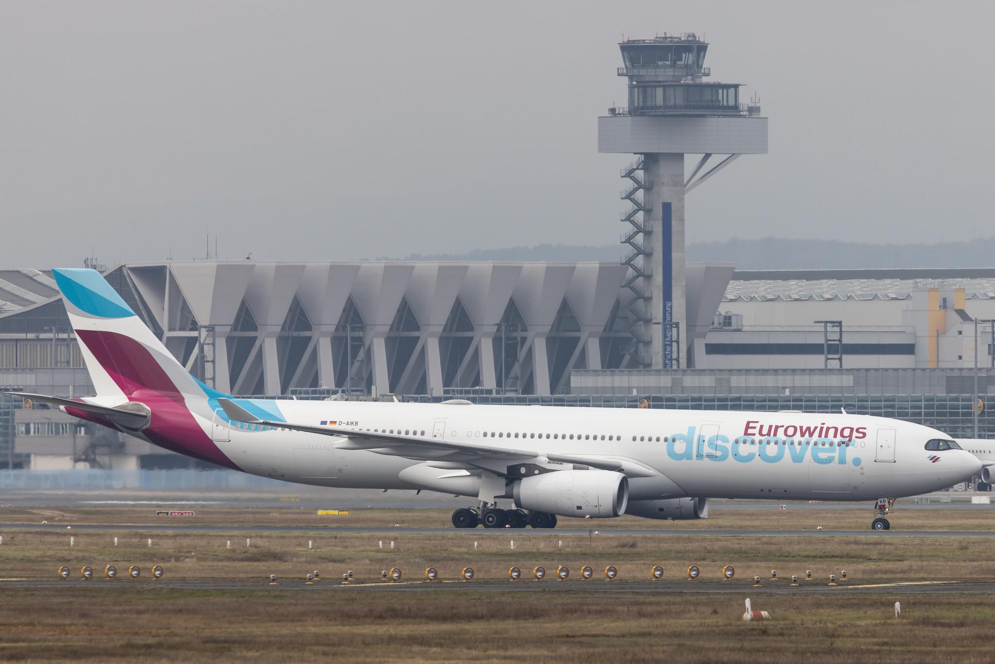 Frankfurt Airport: Eurowings Discover (4Y / OCN) |  Airbus A330-343 A333 | D-AIKB | MSN 0576