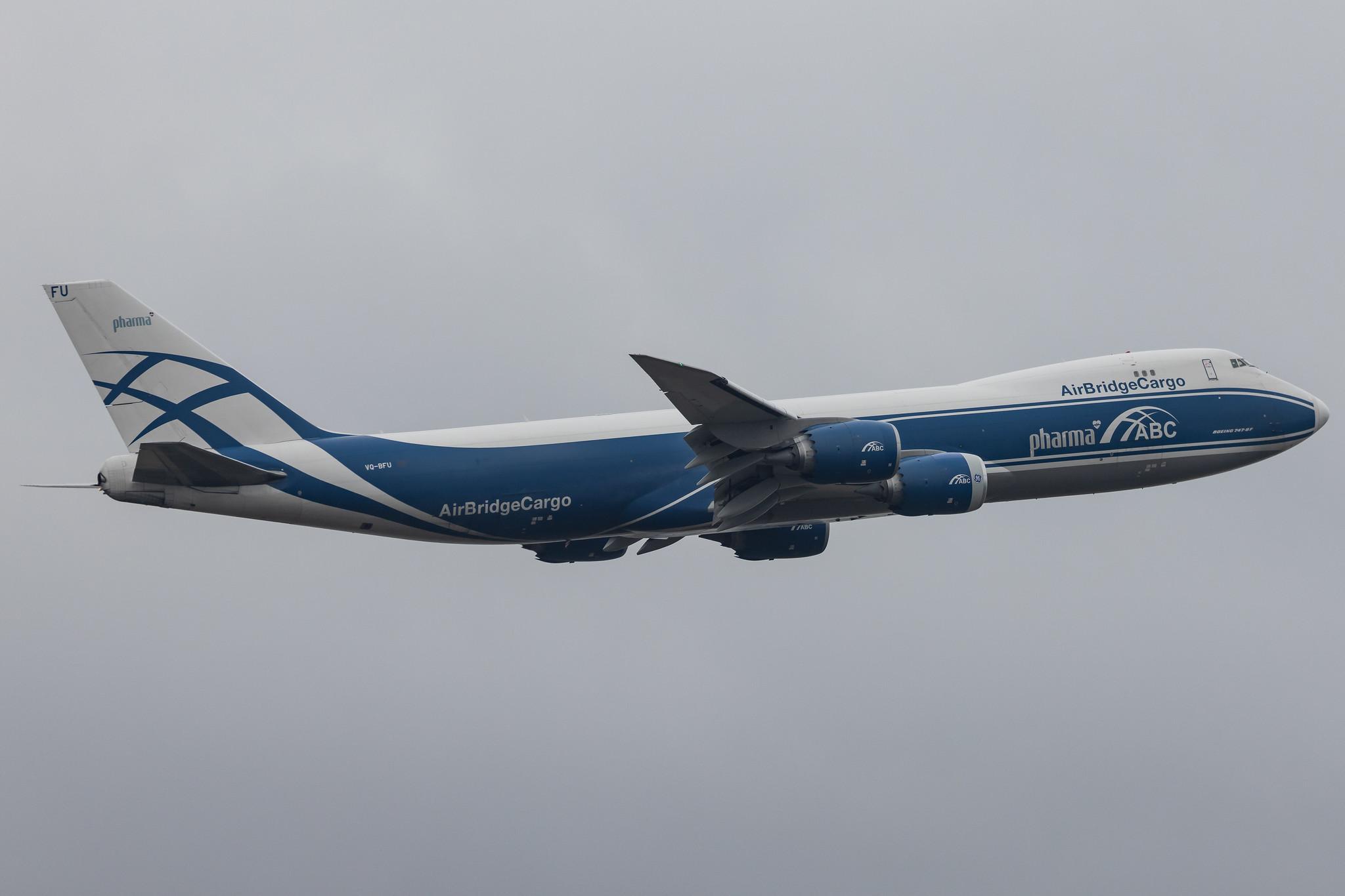 Frankfurt Airport: AirBridgeCargo (RU / ABW) | Operator: AirBridgeCargo Airlines |  Boeing 747-83Q(F) B748 | VQ-BFU | MSN 60117