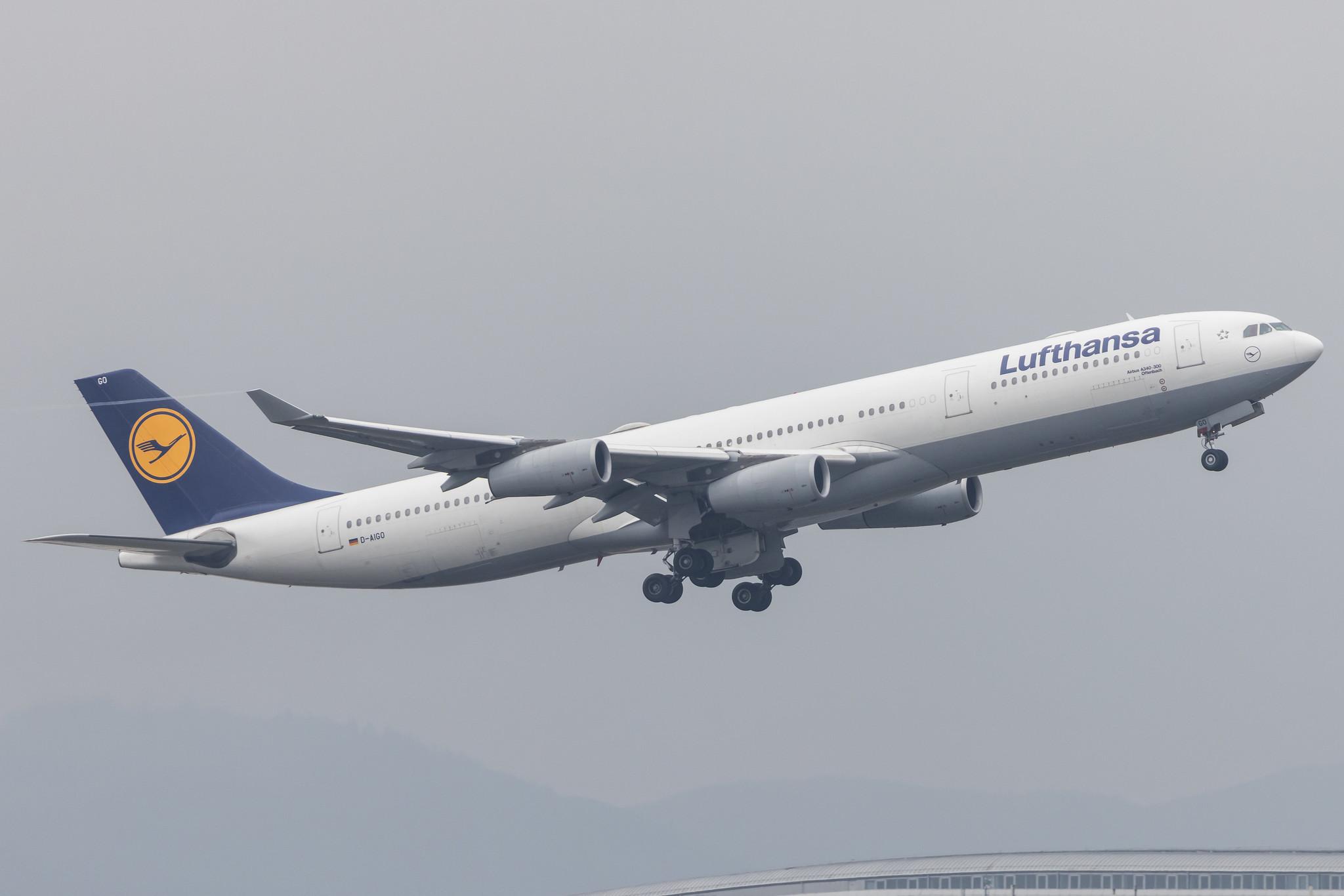 Frankfurt Airport: Lufthansa (LH / DLH) |  Airbus A340-313 A343 | D-AIGO | MSN 0233