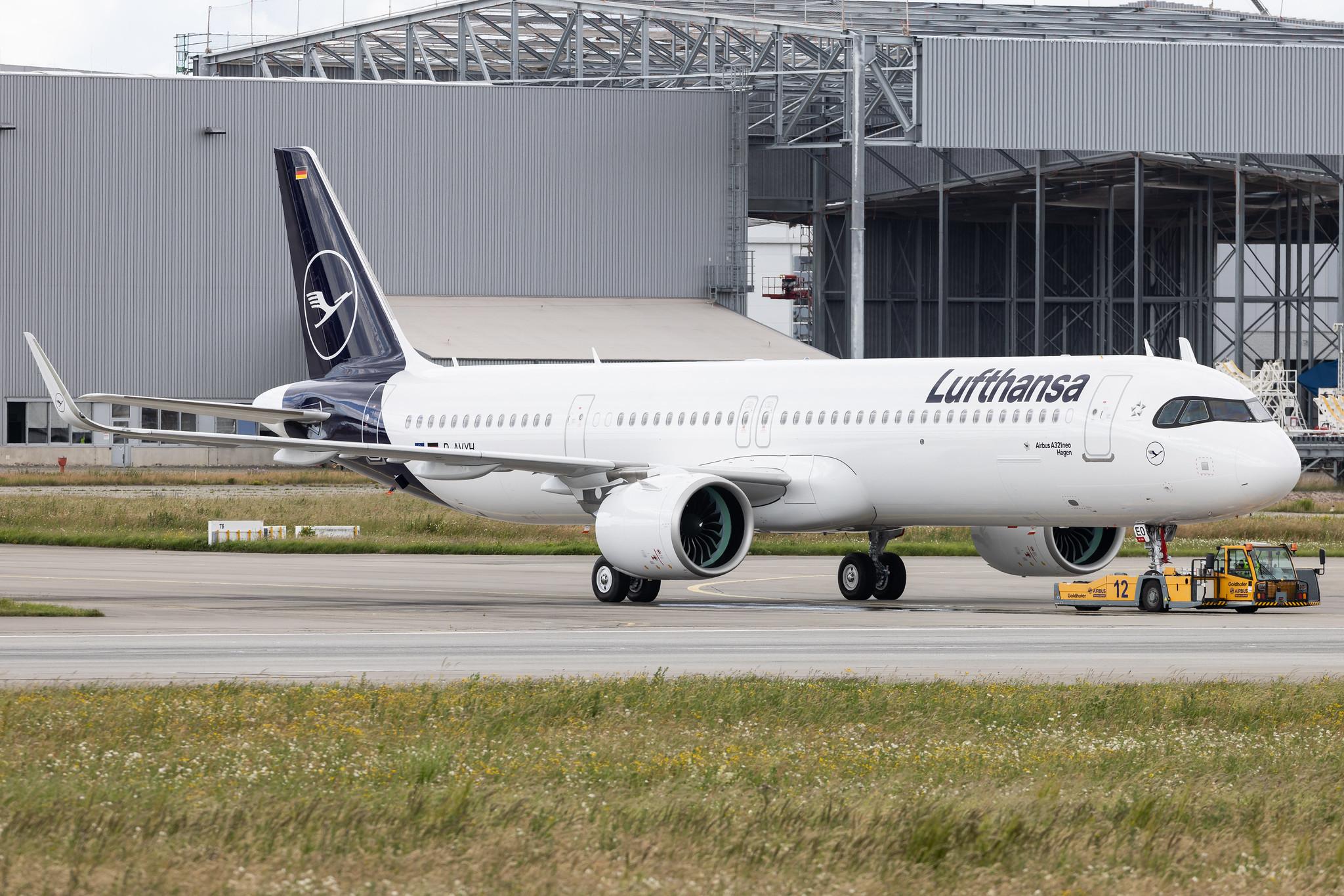 Hamburg Finkenwerder: Lufthansa (LH / DLH) | Airbus A321-271NX A21N | D-AVYH | D-AIEO | MSN 10892