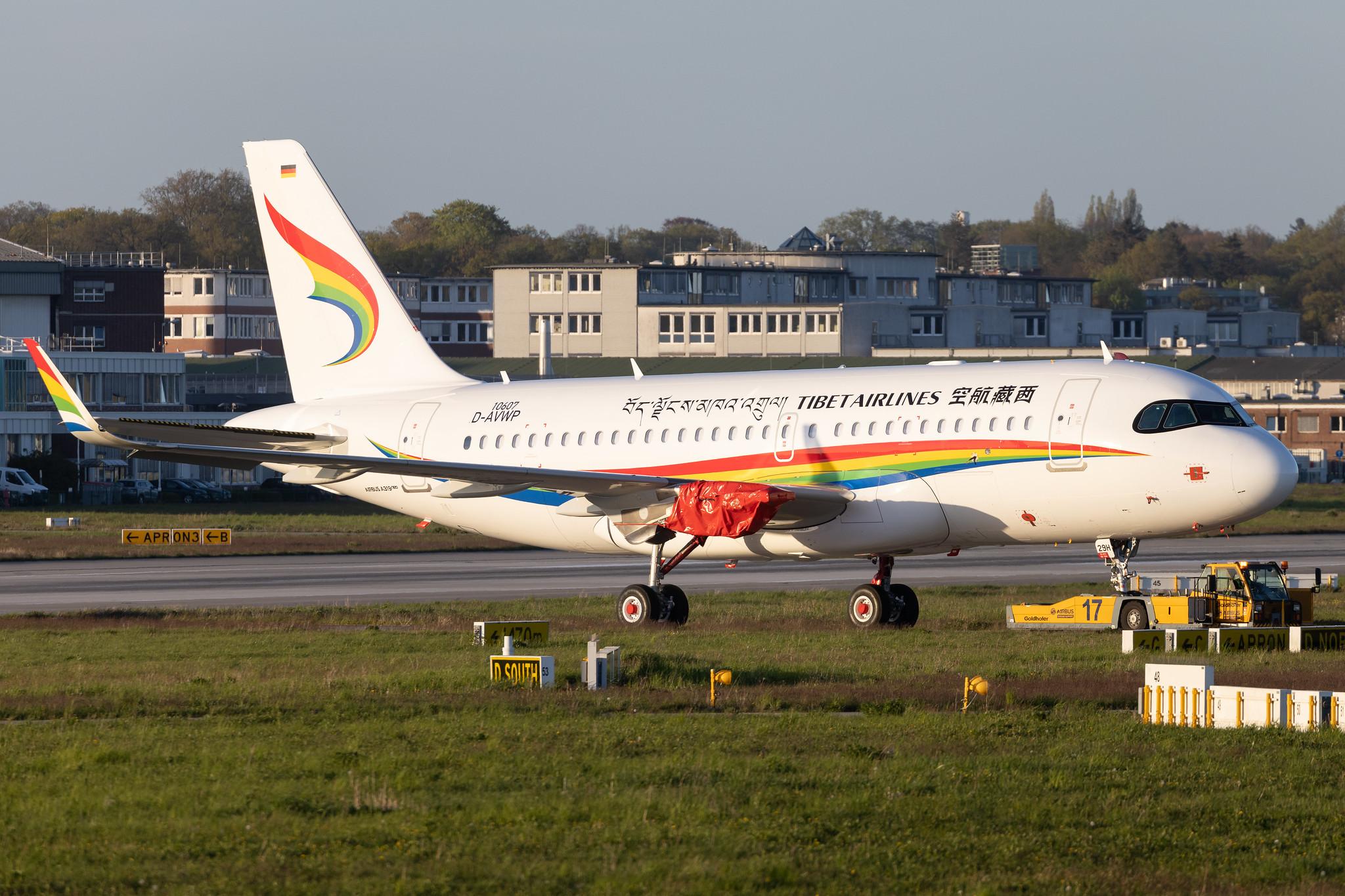Hamburg Finkenwerder: Tibet Airlines (TV / TBA) |  Airbus A319-153N A19N | D-AVWP | MSN 10607