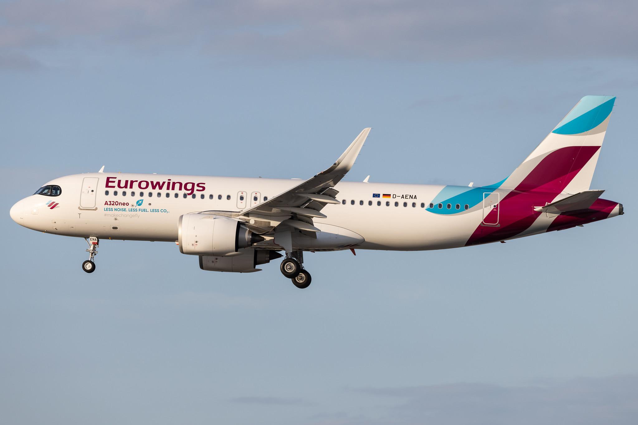 Hamburg Airport: Eurowings (EW / EWG) | Airbus A320-251N A20N | D-AENA | MSN 10758