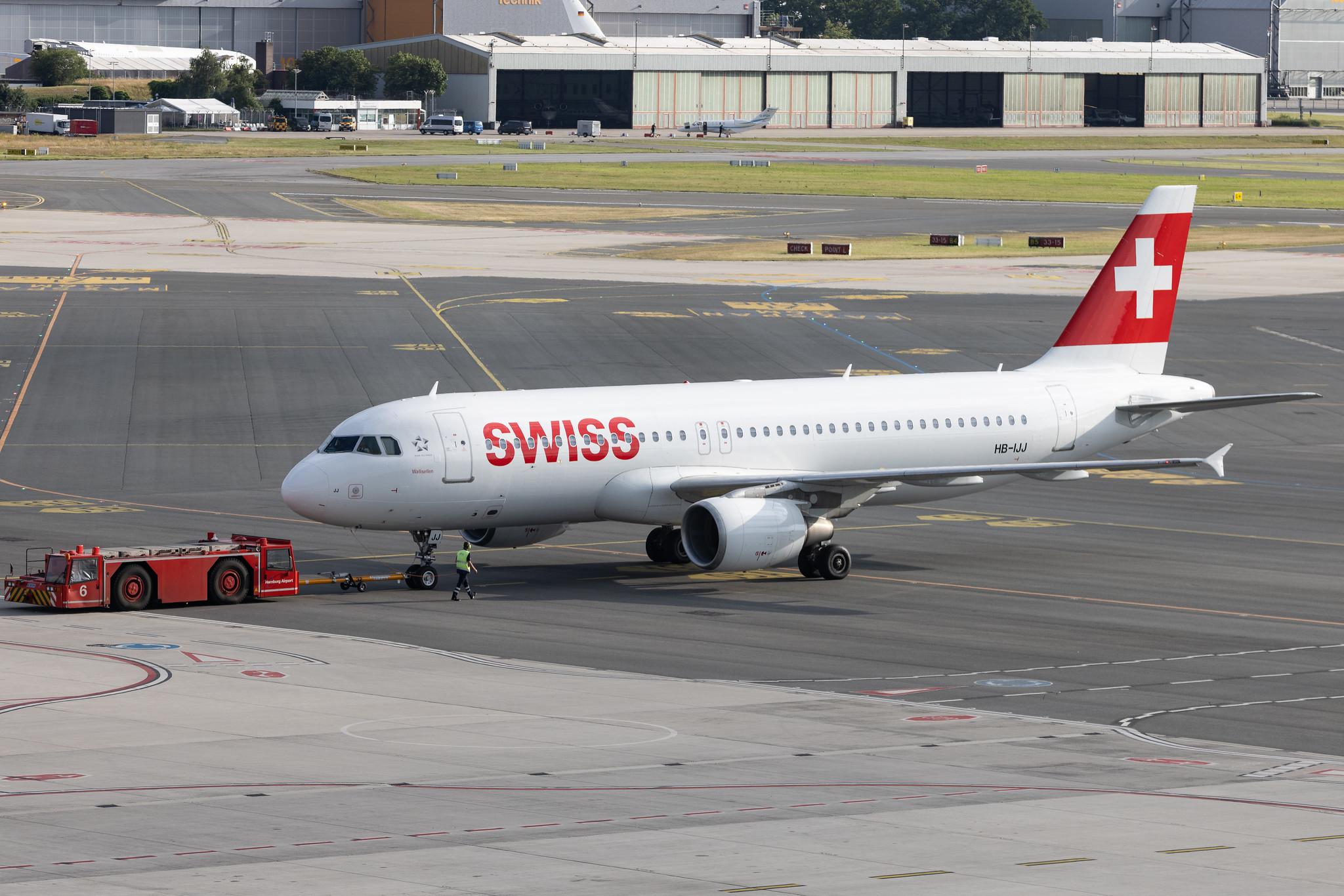 Hamburg Airport: Swiss (LX / SWR) | Airbus A320-214 A320 | HB-IJJ | MSN 0585