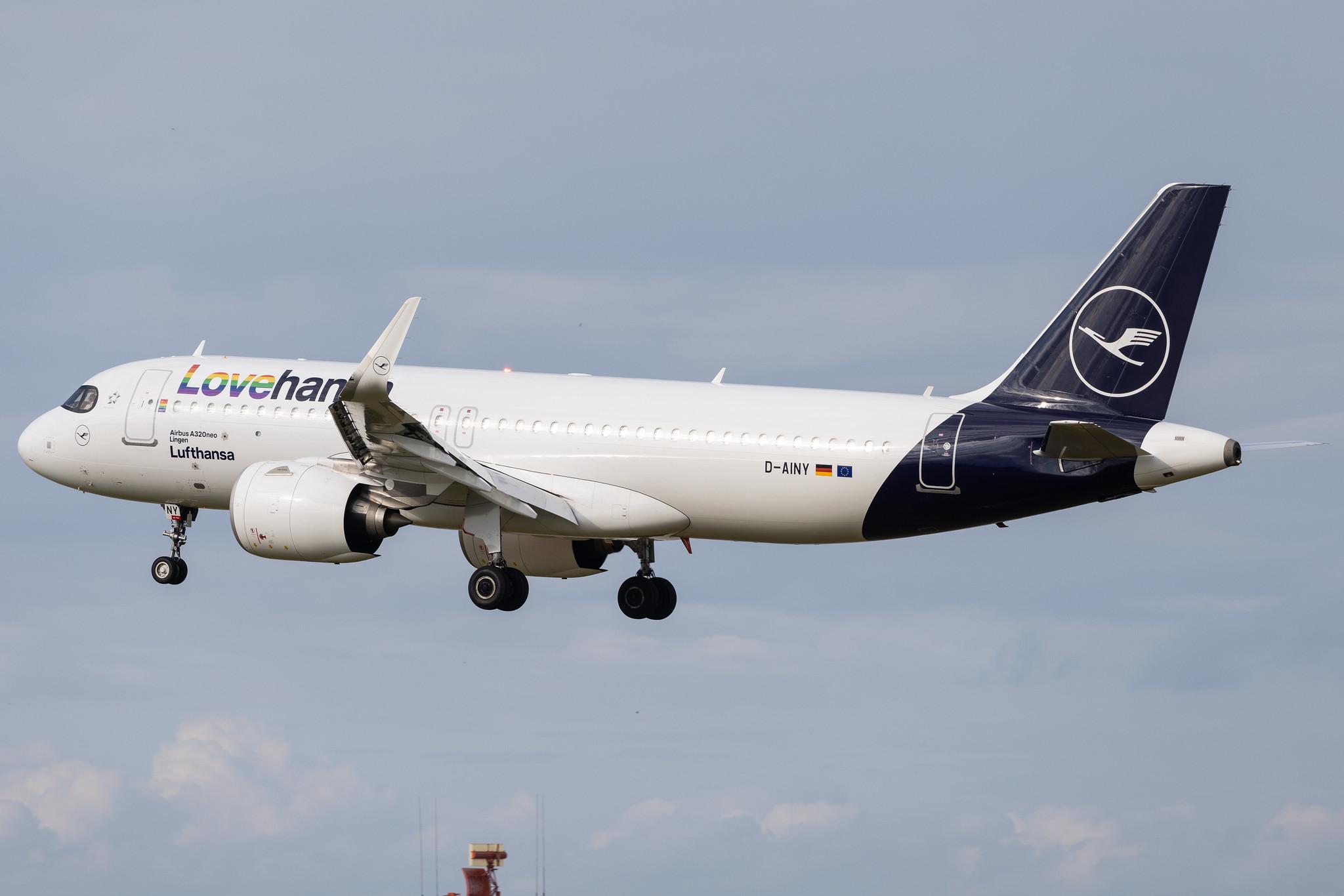 Hamburg Airport: Lufthansa (LH / DLH) | Livery: Lovehansa Livery | Airbus A320-271N A20N | D-AINY | MSN 9453