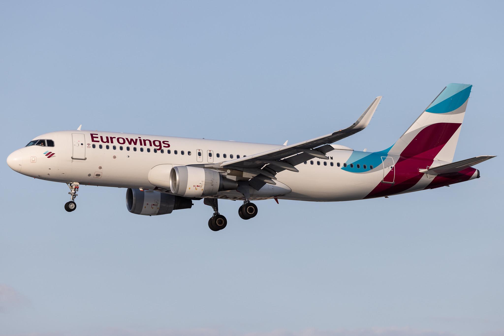 Hamburg Airport: Eurowings (EW / EWG) | Airbus A320-214 A320 | D-AEWW | MSN 7615
