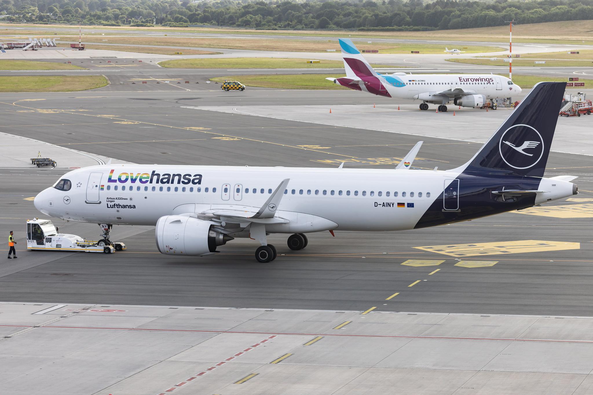 Hamburg Airport: Eurowings (EW / EWG) | Airbus A320-251N A20N | D-AENA | MSN 10758