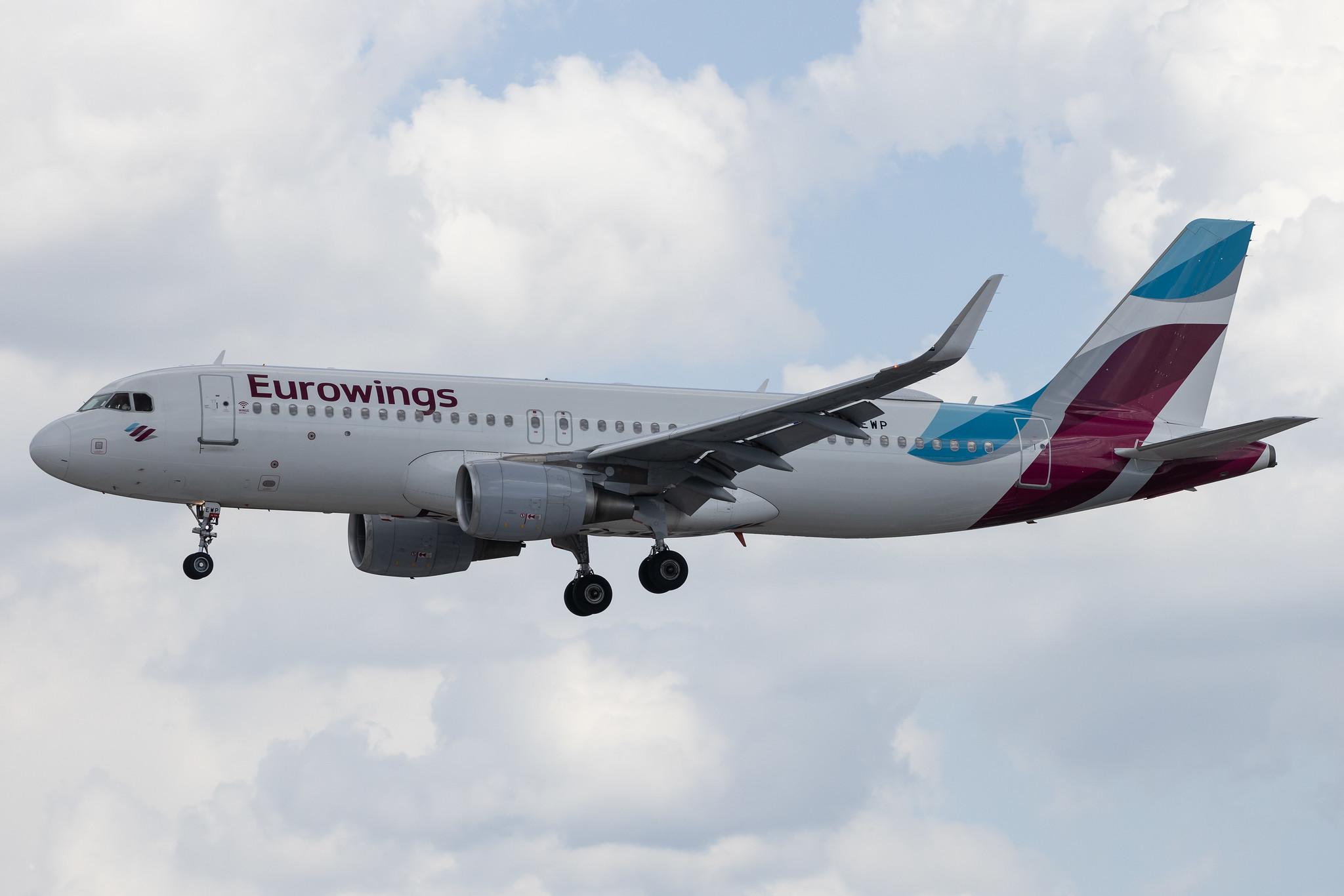Hamburg Airport: Eurowings (EW / EWG) | Airbus A320-214 A320 | D-AEWP | MSN 7377