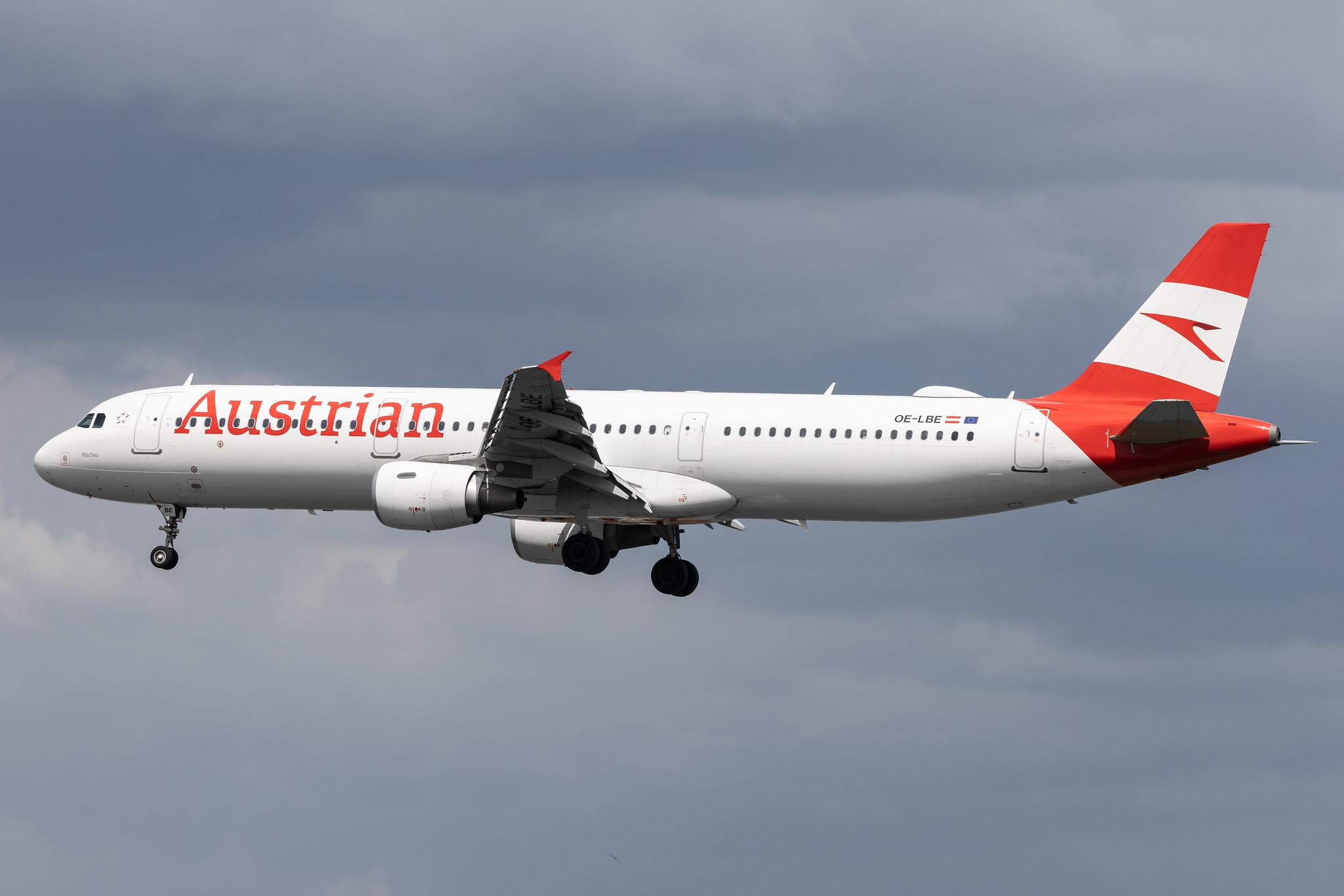 Hamburg Airport: Austrian Airlines (OS / AUA) | Airbus A321-211 A321 | OE-LBE | MSN 0935