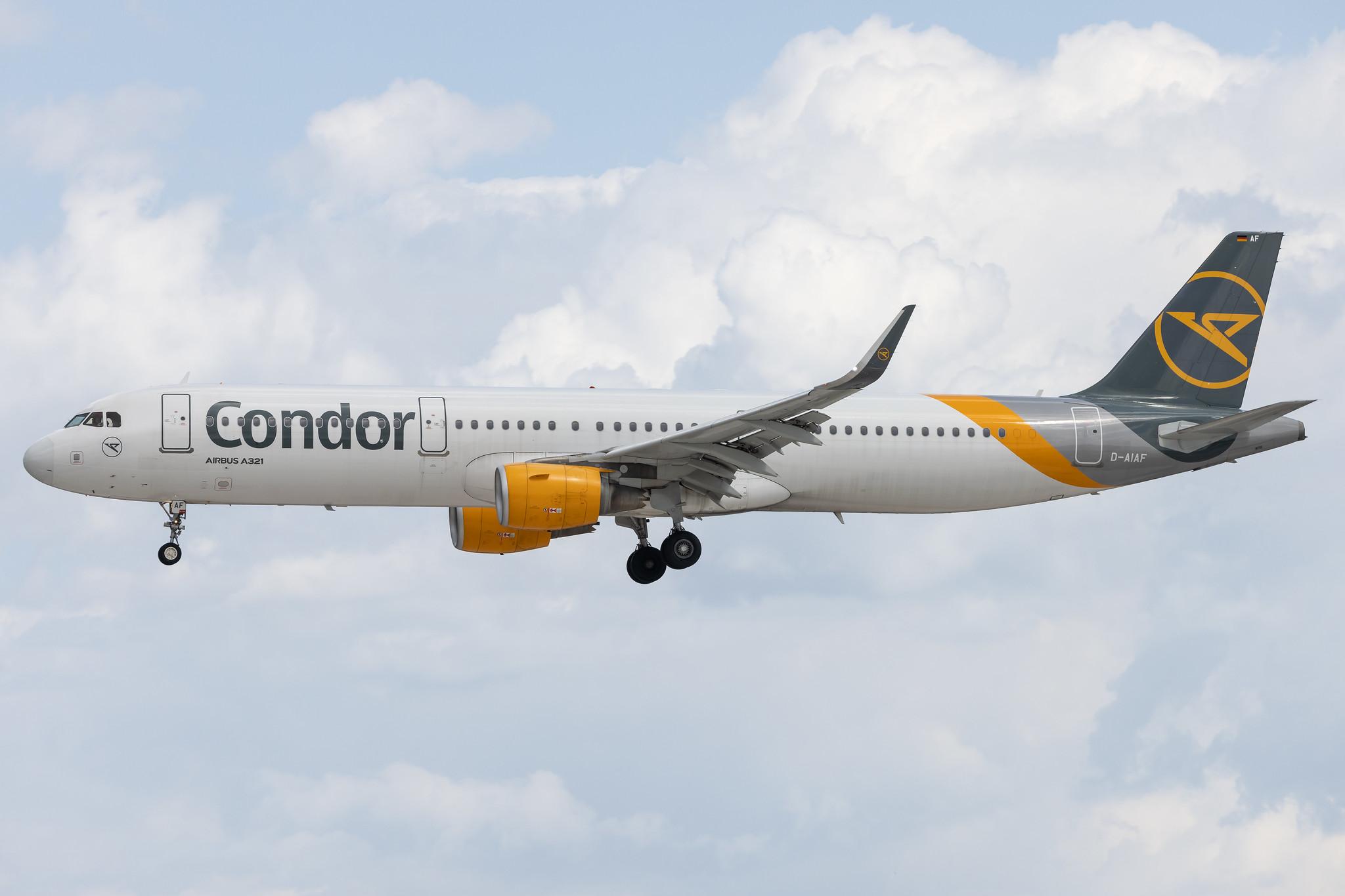 Hamburg Airport: Condor (DE / CFG) | Airbus A321-211 A321 | D-AIAF | MSN 6459