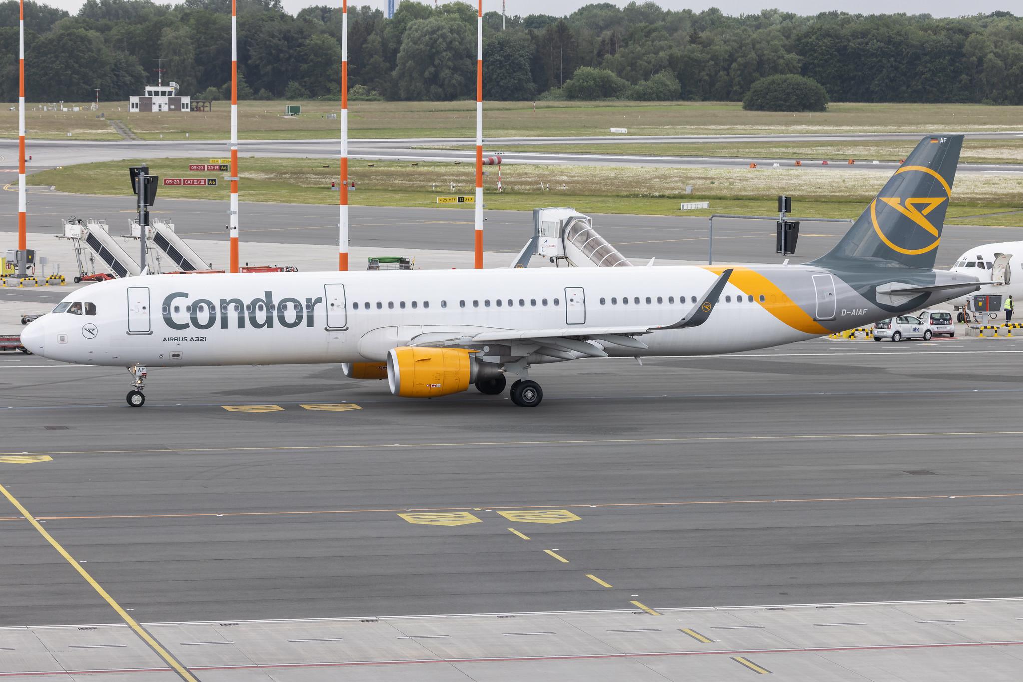 Hamburg Airport: Condor (DE / CFG) | Airbus A321-211 A321 | D-AIAF | MSN 6459