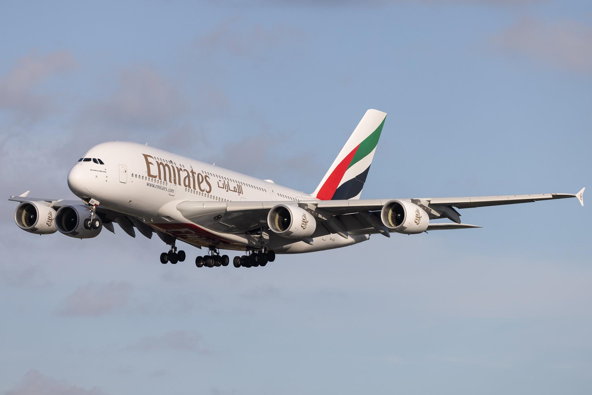 Hamburg Airport: Emirates (EK / UAE) | Airbus A380-861 A388 | A6-EOA | MSN 159