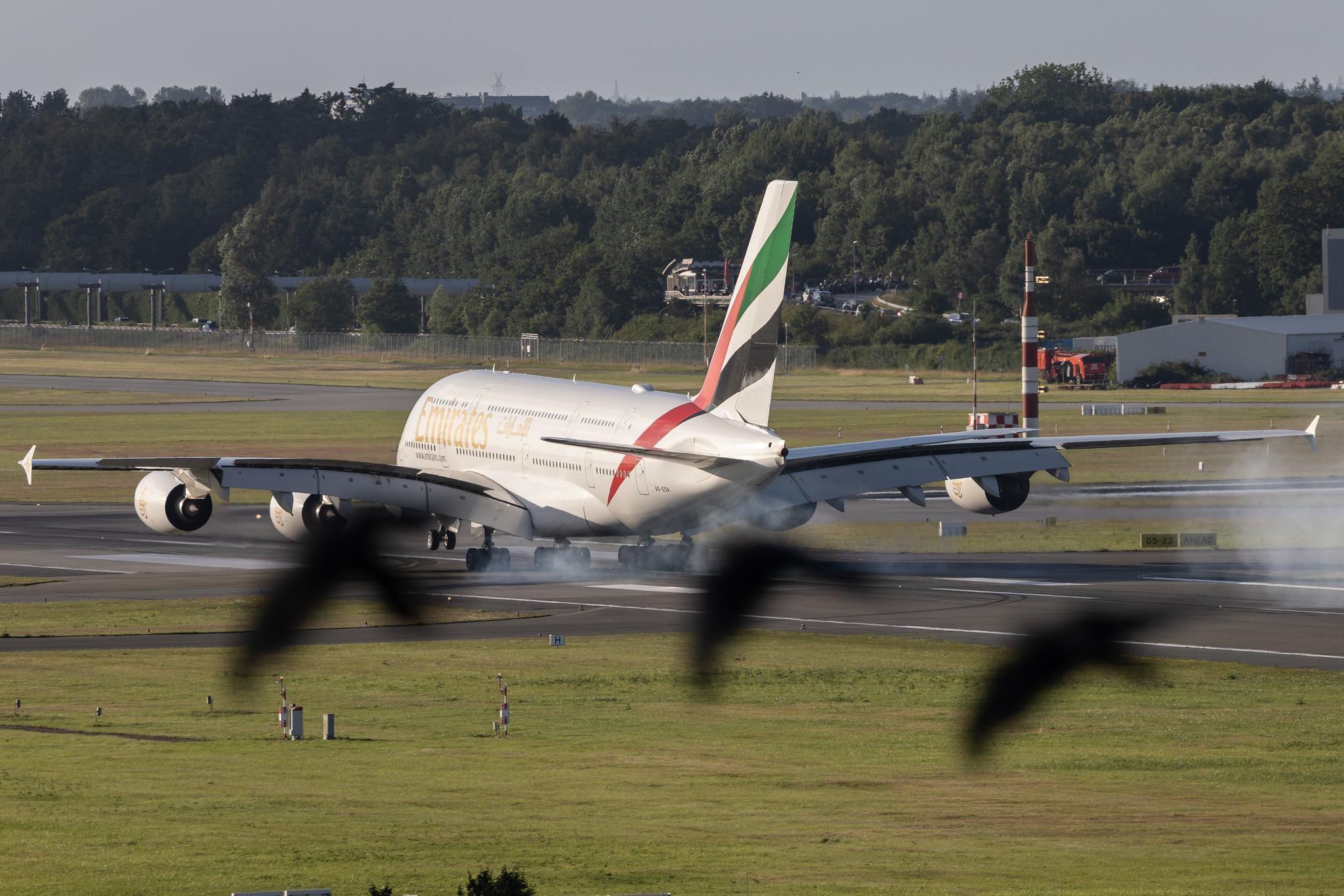 Hamburg Airport: Emirates (EK / UAE) | Airbus A380-861 A388 | A6-EOA | MSN 159