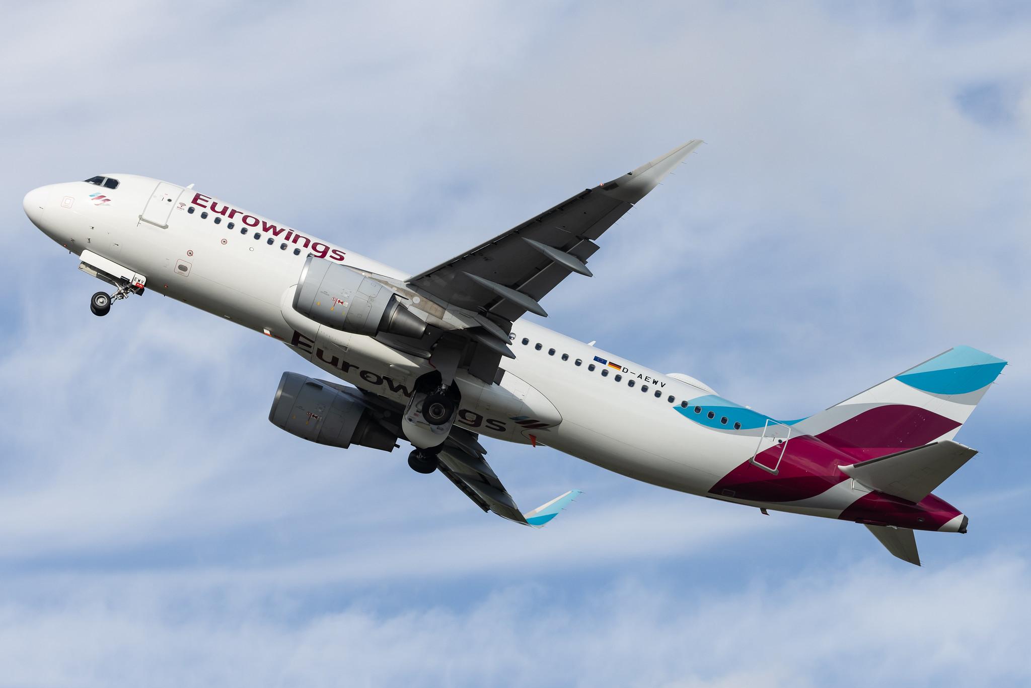 Hamburg Airport: Eurowings (EW / EWG) | Airbus A320-214 A320 | D-AEWV | MSN 7545