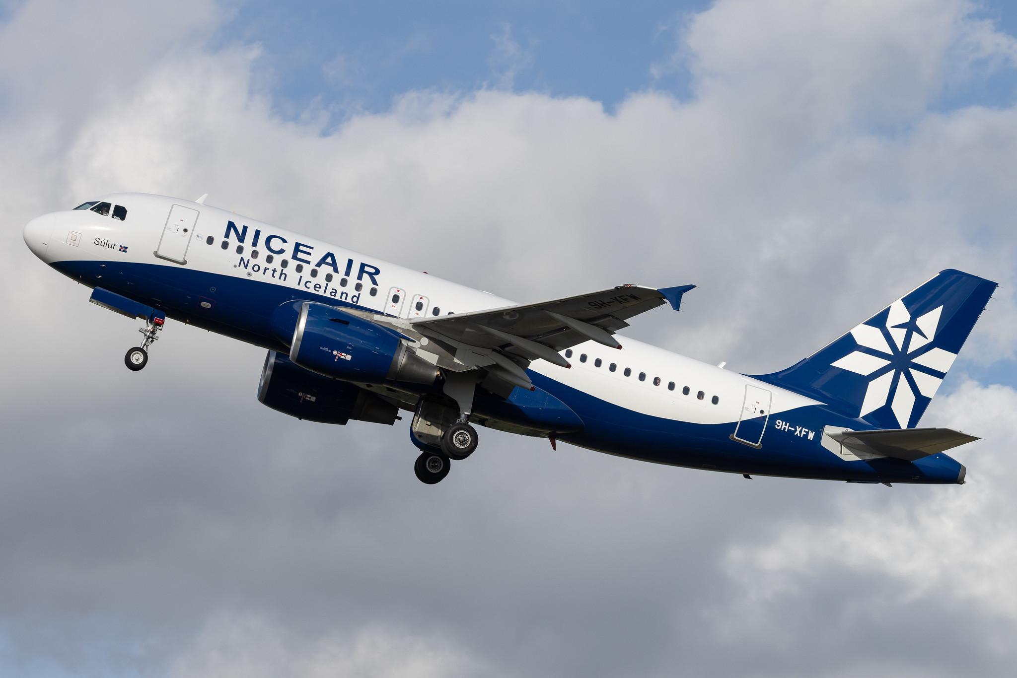 Hamburg Airport: Niceair (5M / HFM) | Operator: Hi Fly Malta | Airbus A319-112 A319 | 9H-XFW | MSN 3689