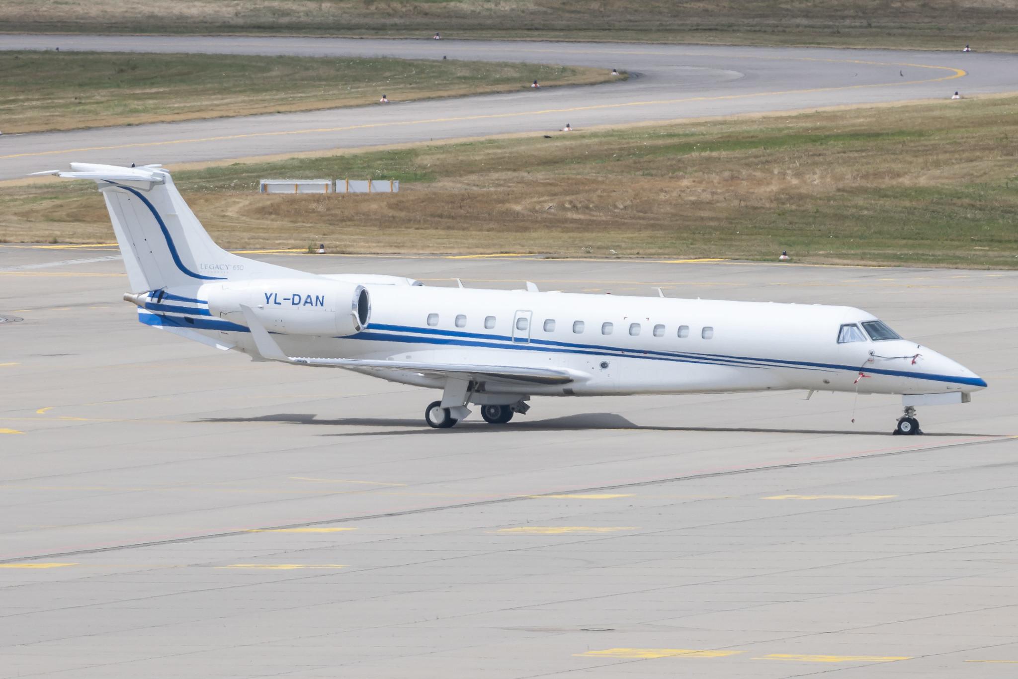Hannover Airport: Union Aviation (/ UAG) |  Embraer Legacy 650 E35L | YL-DAN | MSN 14501183