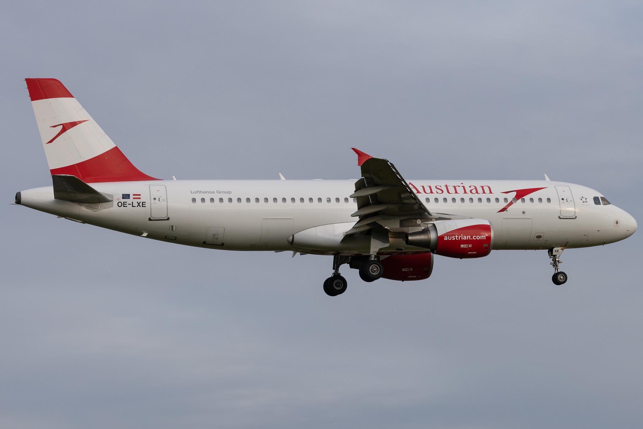 Hamburg Airport: Austrian Airlines (OS / AUA) | Airbus A320-216 A320 | OE-LXE | MSN 3532