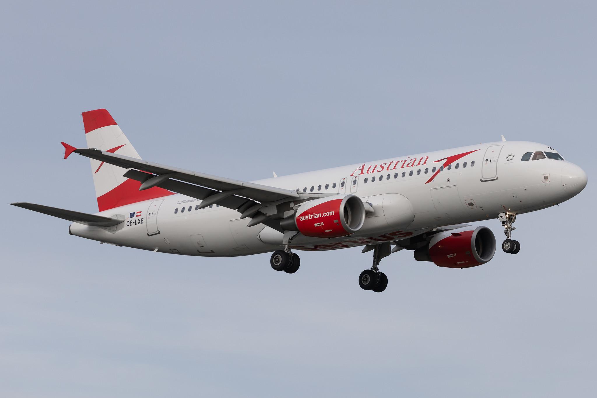 Hamburg Airport: Austrian Airlines (OS / AUA) | Airbus A320-216 A320 | OE-LXE | MSN 3532