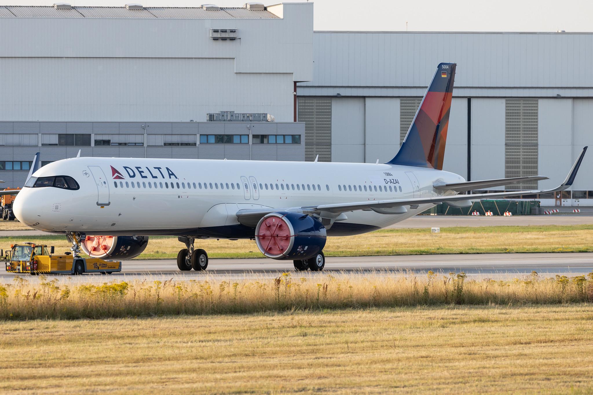 Hamburg Finkenwerder: Delta Air Lines (DL / DAL) | Airbus A321-271NX A21N | D-AZAI | N504DZ | MSN 10884