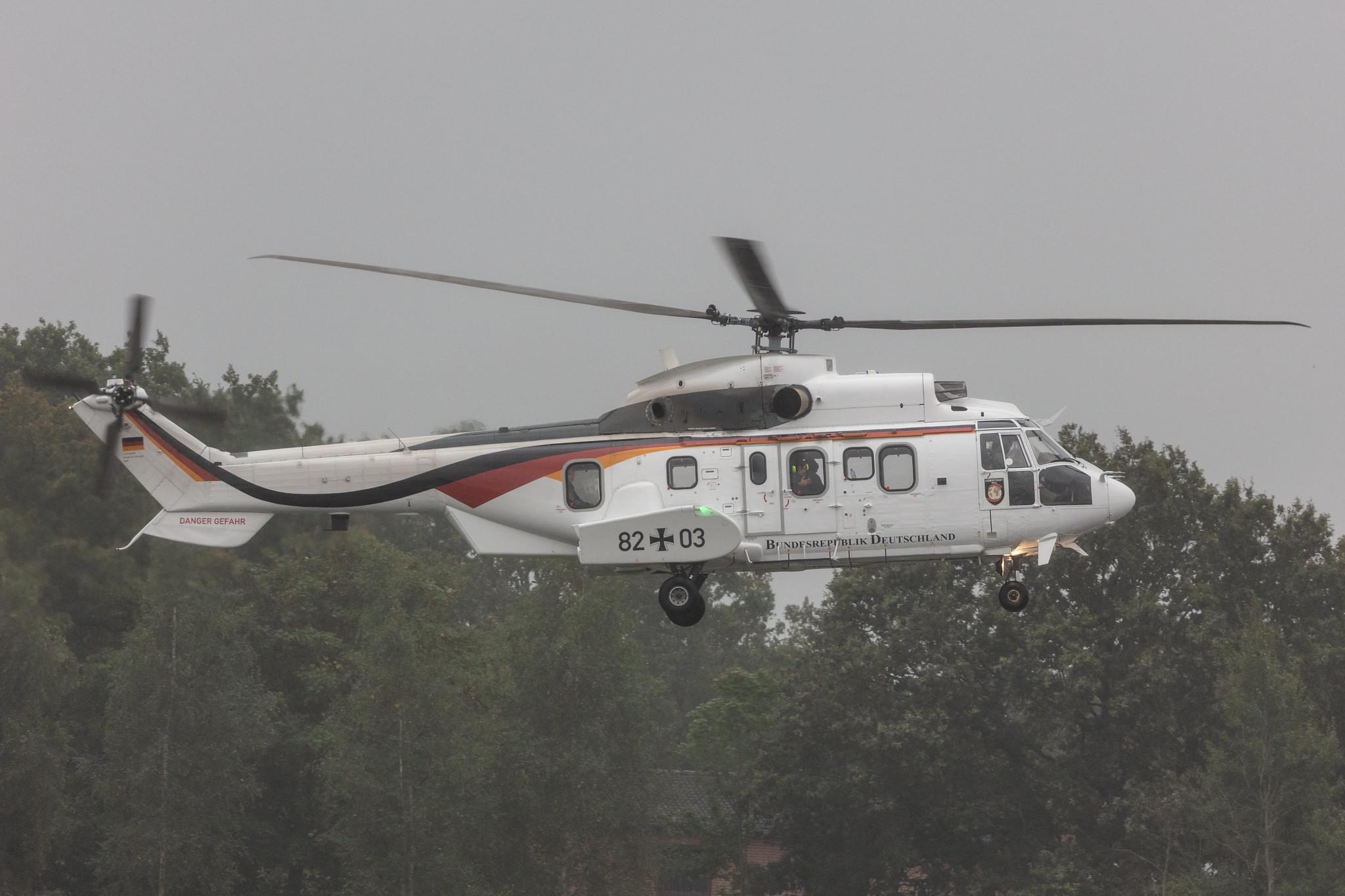 Fliegerhorst Hohn:  German Air Force (/ GAF) | Eurocopter AS 532 Cougar AS32 | 82+03 | MSN 2460