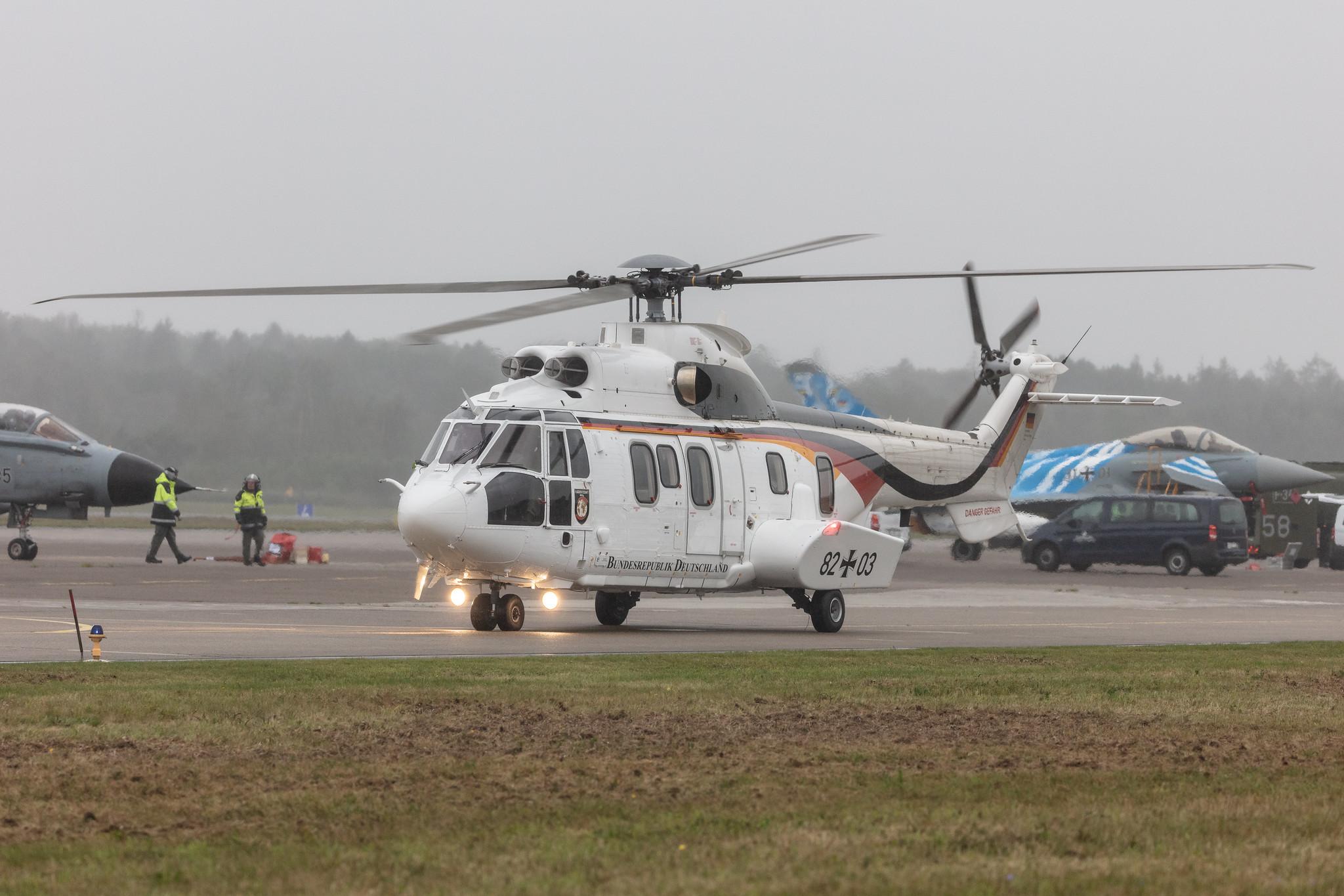 Fliegerhorst Hohn:  German Air Force (/ GAF) | Eurocopter AS 532 Cougar AS32 | 82+03 | MSN 2460