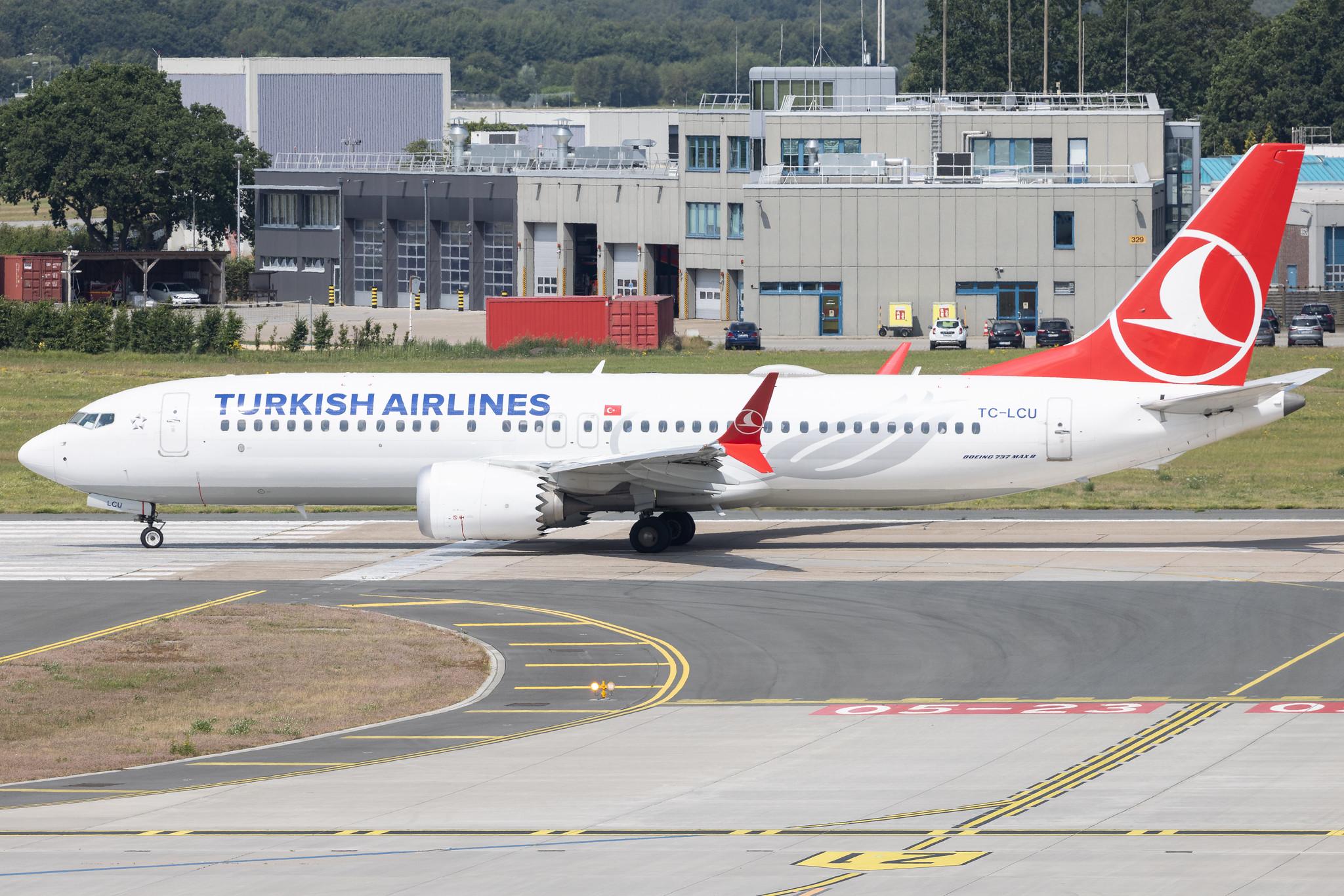 Hamburg Airport: Turkish Airlines (TK / THY) |  Boeing 737 MAX 8 B38M | TC-LCU | MSN 60068