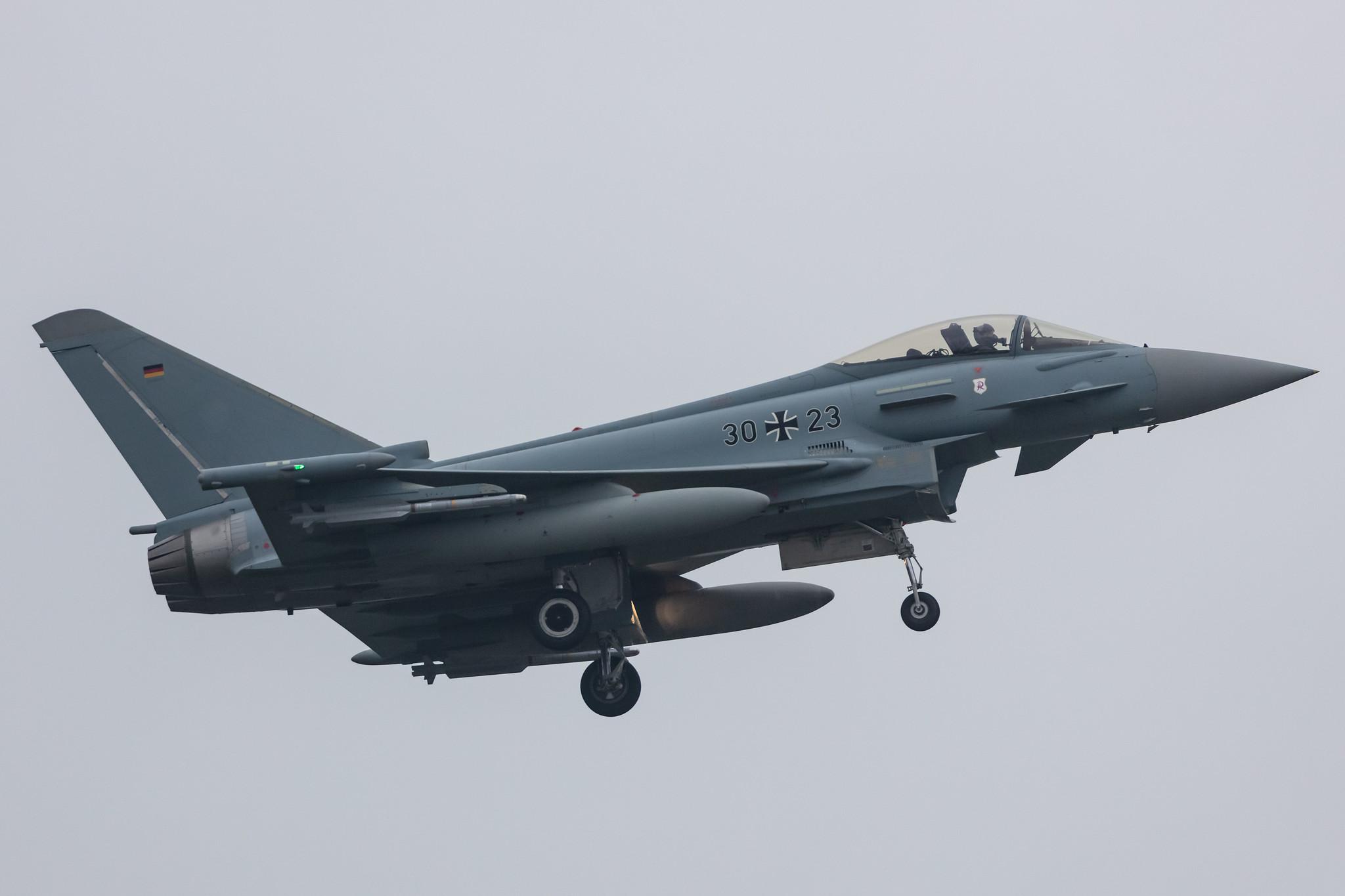 Fliegerhorst Hohn: German Air Force (/ GAF) | Eurofighter Typhoon EF2000 EUFI | 30+23 | MSN GS0014