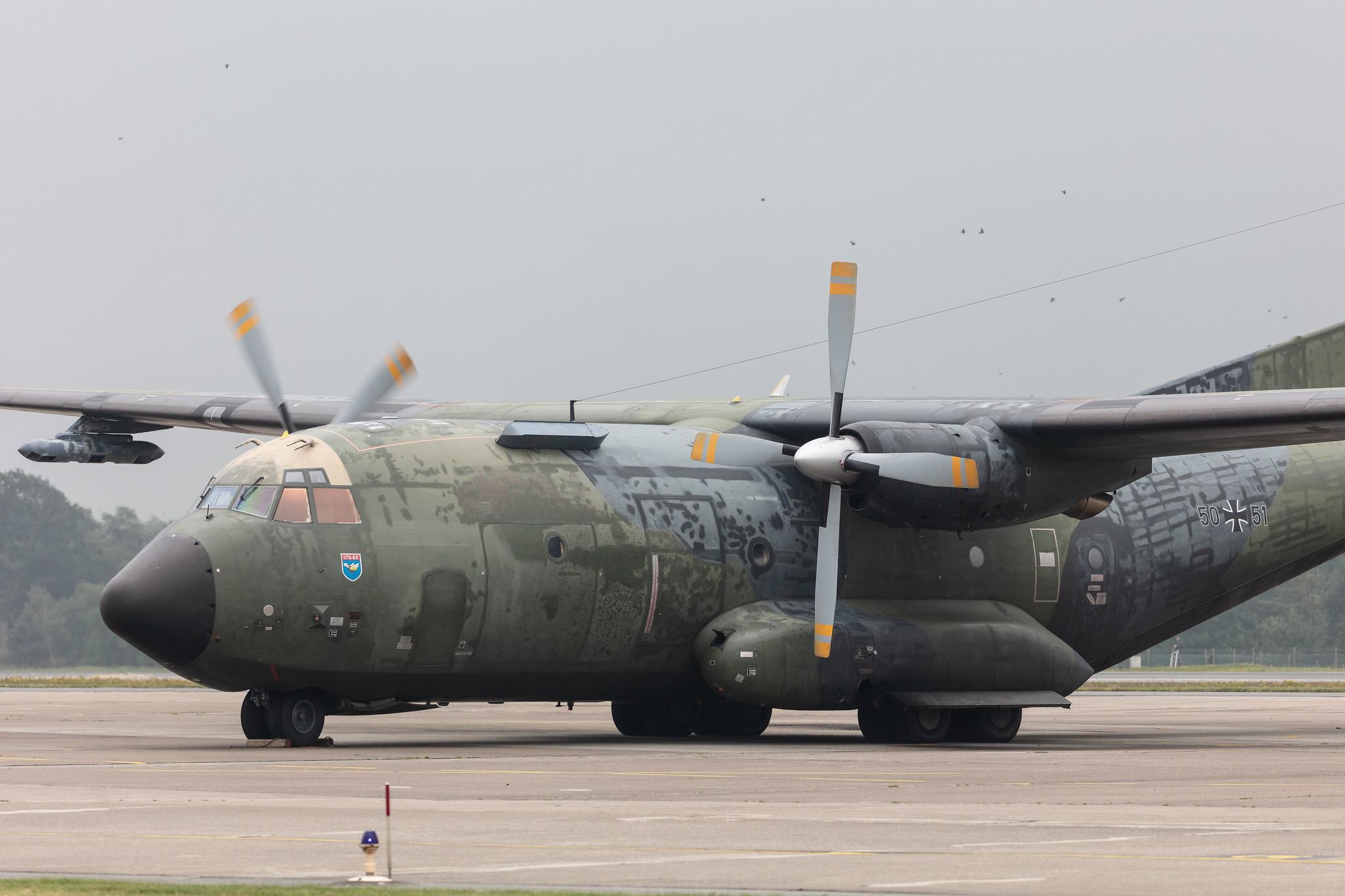 Fliegerhorst Hohn: German Air Force (/ GAF) | Transall C-160D C160 | 50+51 | MSN D73