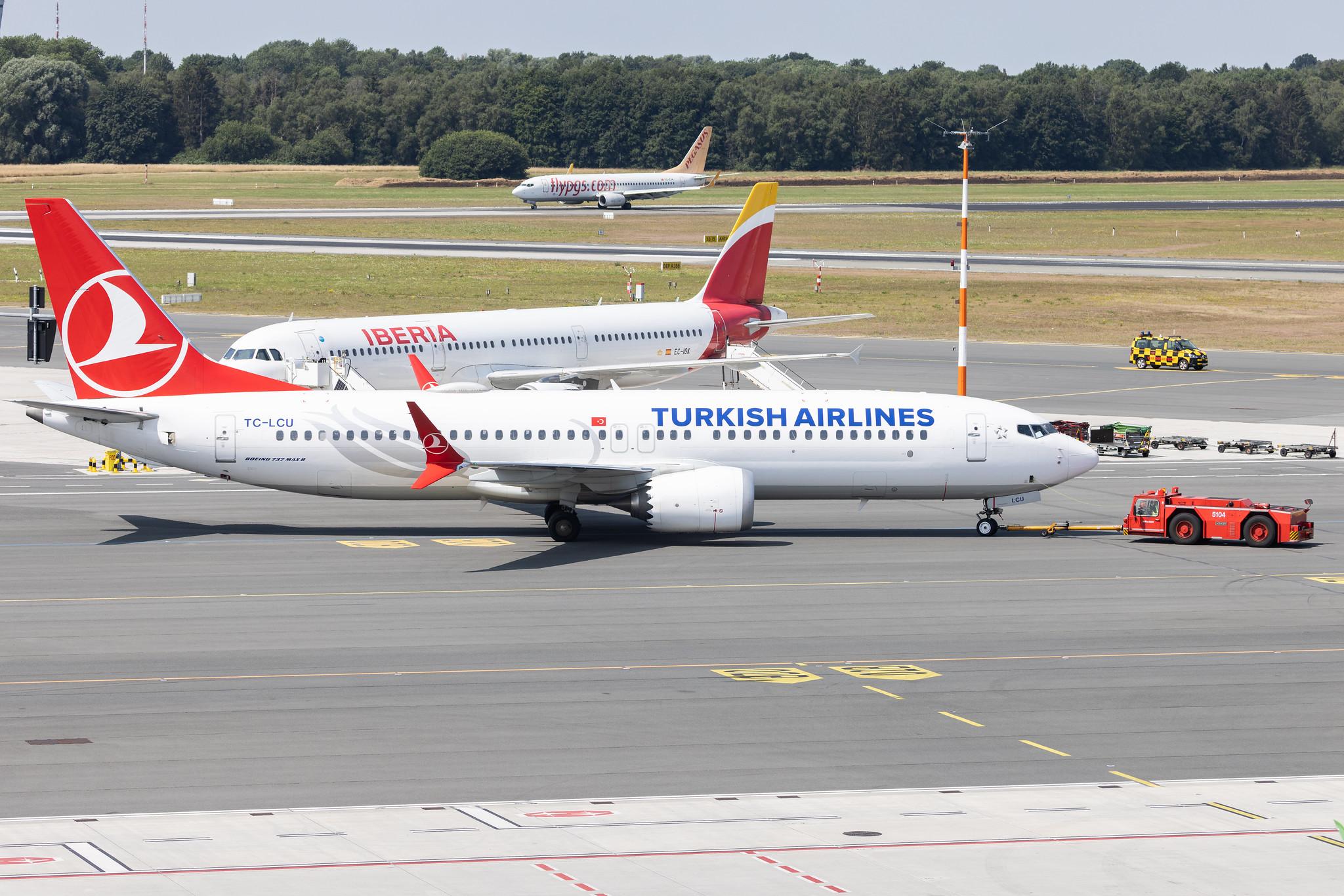 Hamburg Airport: Turkish Airlines (TK / THY) |  Boeing 737 MAX 8 B38M | TC-LCU | MSN 60068