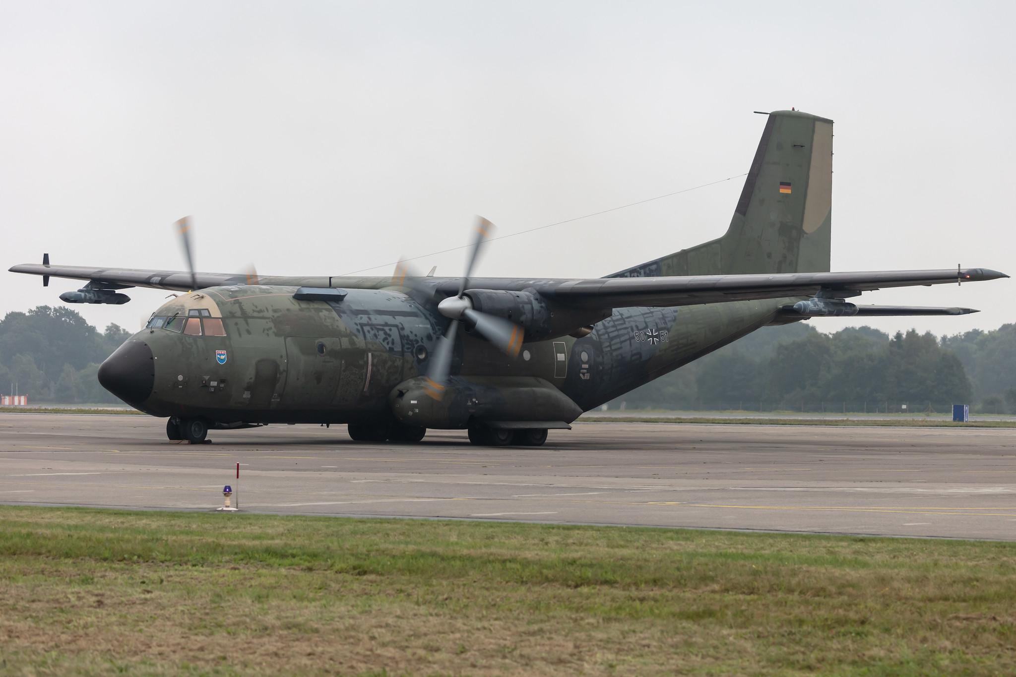 Fliegerhorst Hohn: German Air Force (/ GAF) | Transall C-160D C160 | 50+51 | MSN D73