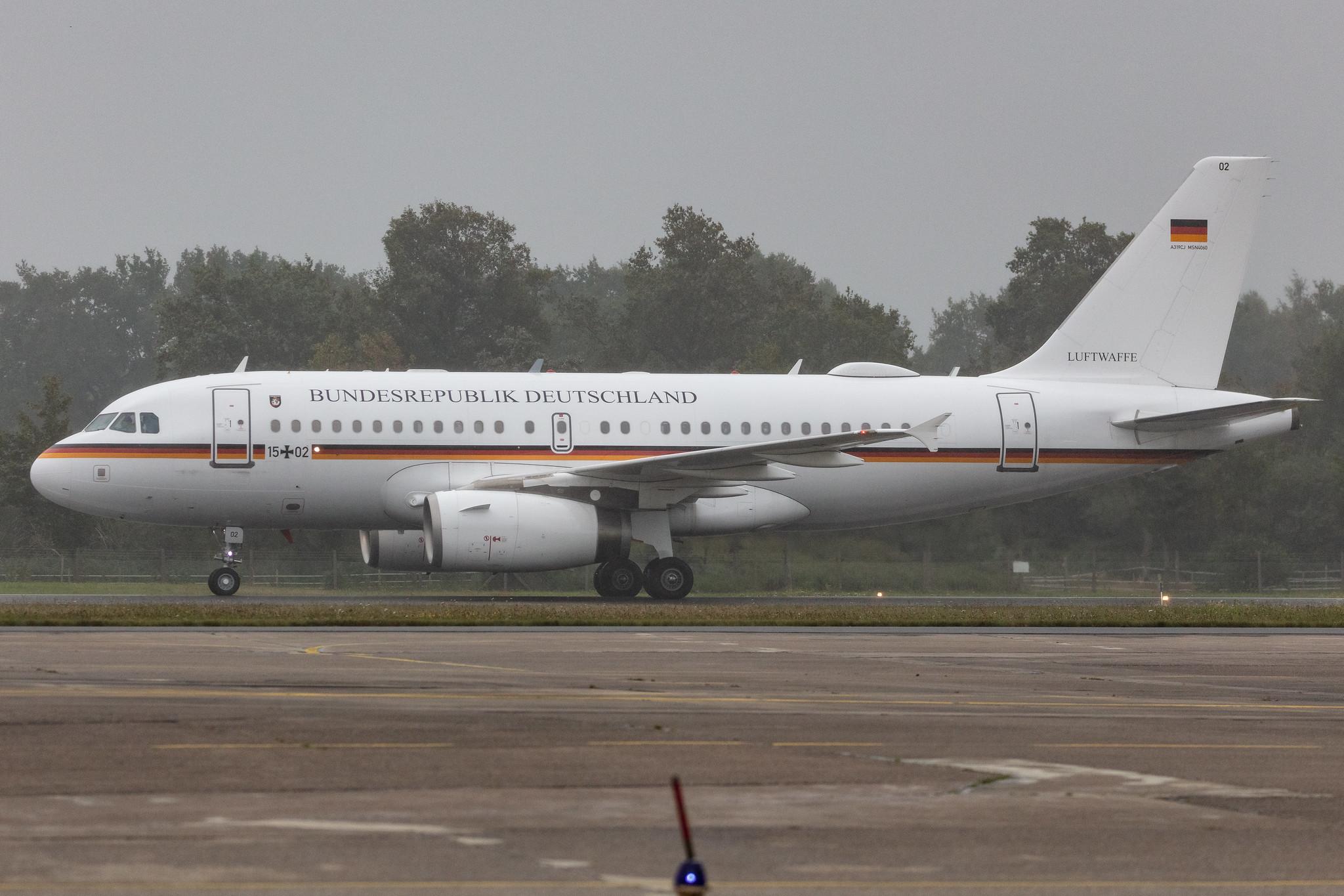 Fliegerhorst Hohn: German Air Force (/ GAF) | Airbus A319-133(CJ) A319 | 15+02 | MSN 4060