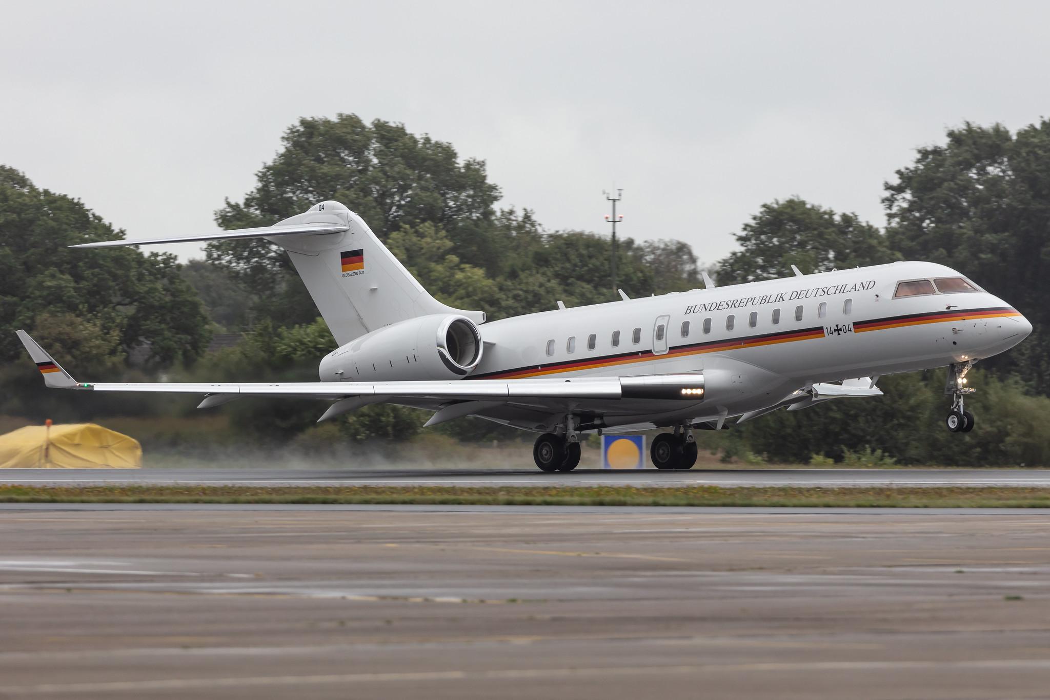 Fliegerhorst Hohn: German Air Force (/ GAF) | Bombardier BD-700-1A11 Global 5000 GLEX | 14+04 | MSN 9417