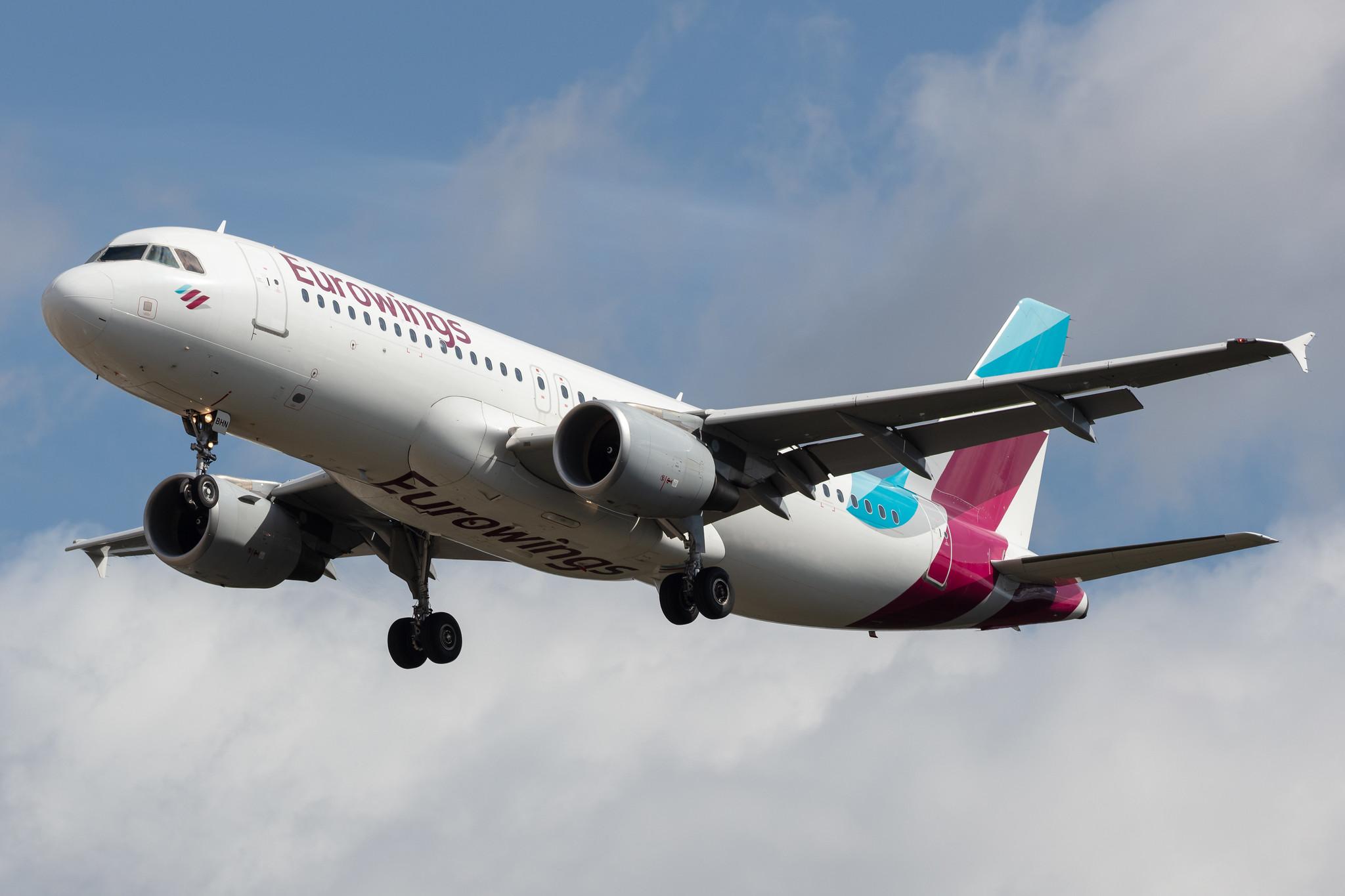 Frankfurt Airport: Eurowings (EW / EWG) | Operator: Eurowings Europe |  Airbus A320-214 A320 | D-ABHN | MSN 4368