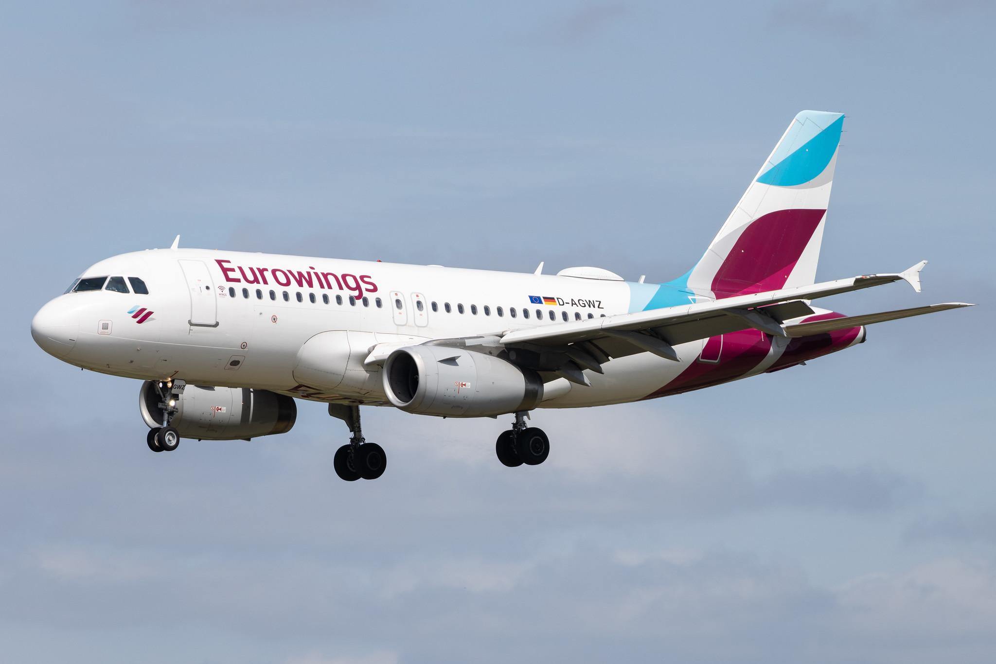 Hamburg Airport: Eurowings (EW / EWG) | Airbus A319-132 A319 | D-AGWZ | MSN 5978